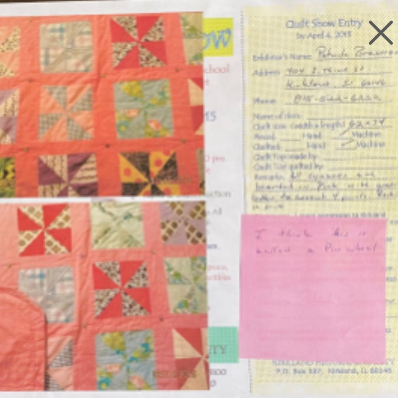 Vintage Pinwheel Quilt - Approx. 60 in. X 72 in.