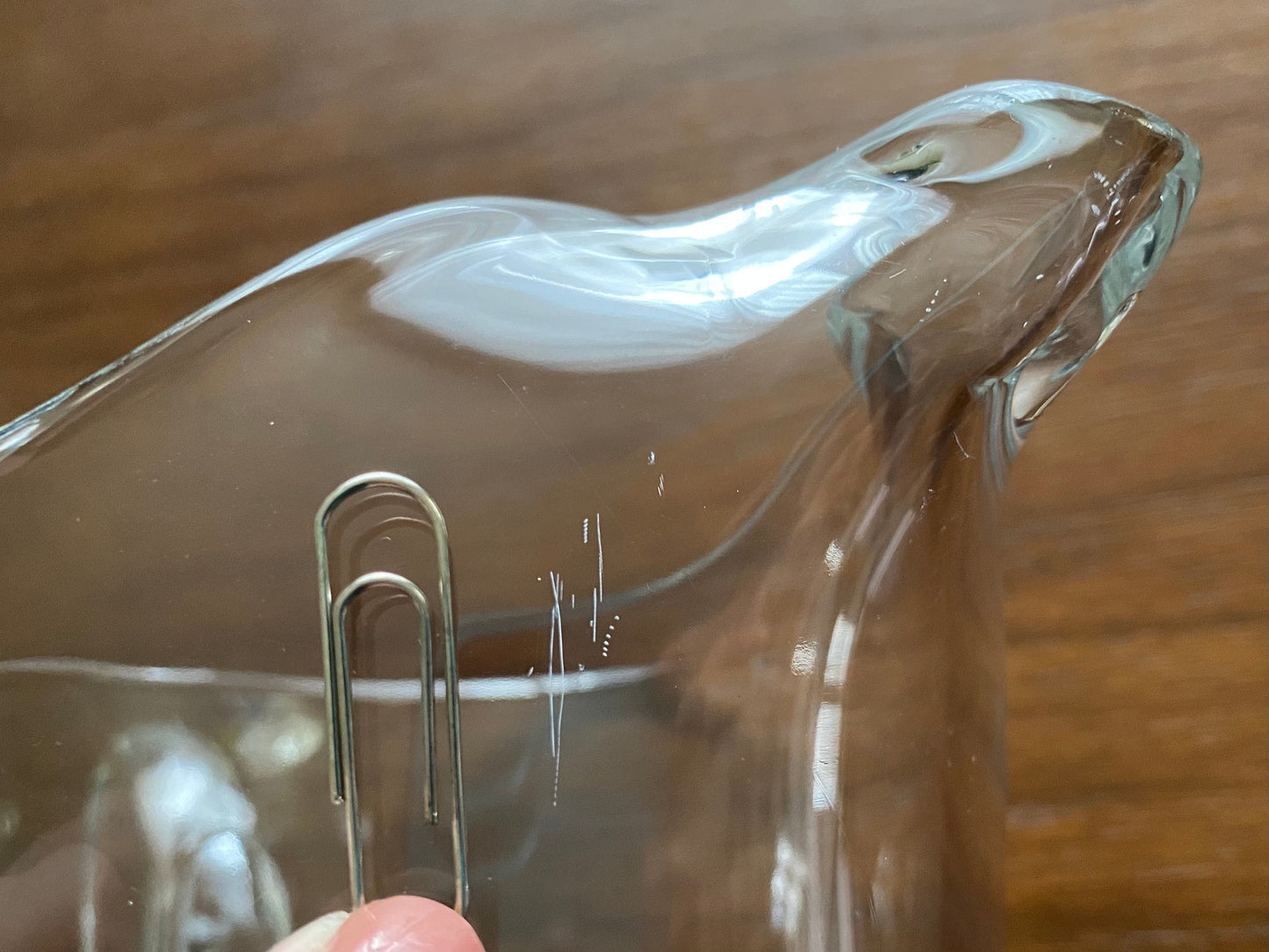 Vintage Etched Pitcher and Five (5) Glasses