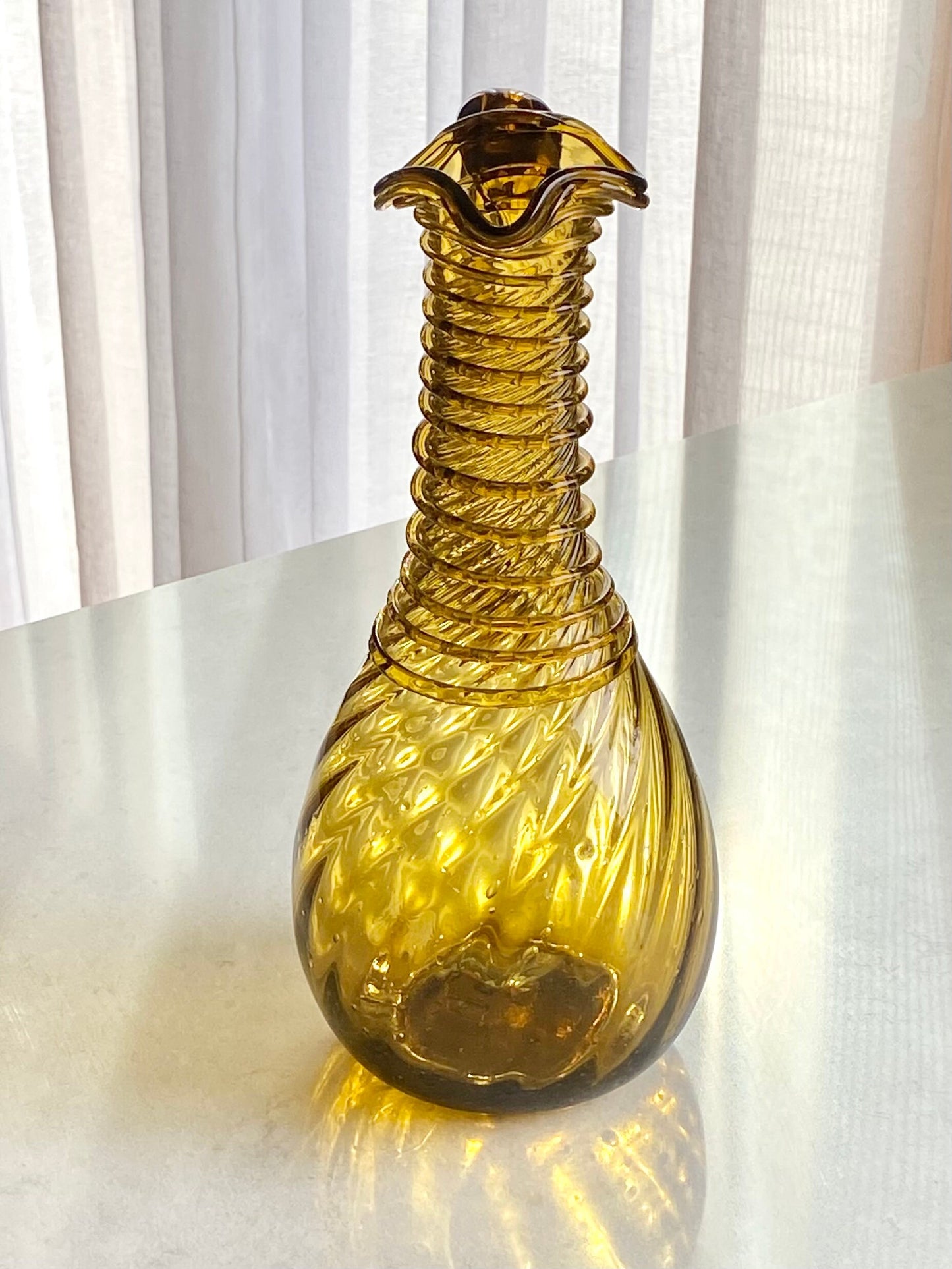 Vintage Art Glass Pitcher