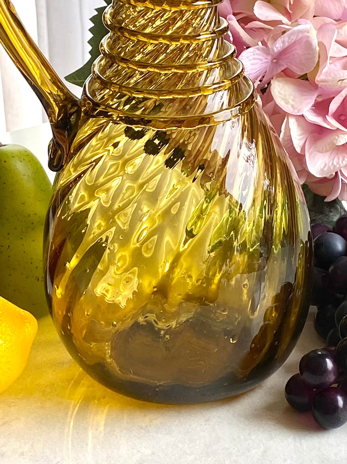 Vintage Art Glass Pitcher