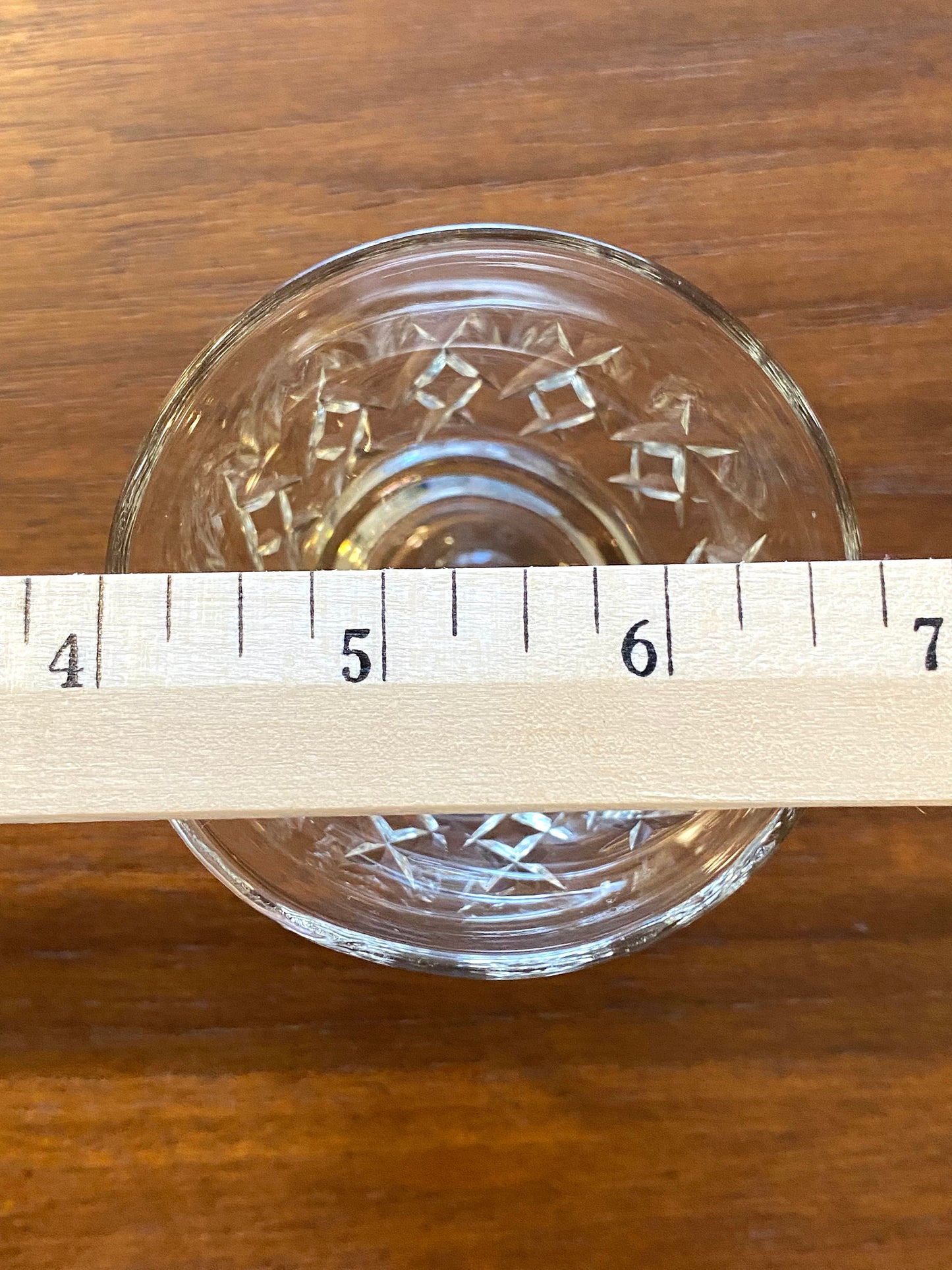 Vintage Criss Cut Pattern Tumbler Glasses - Set of 5