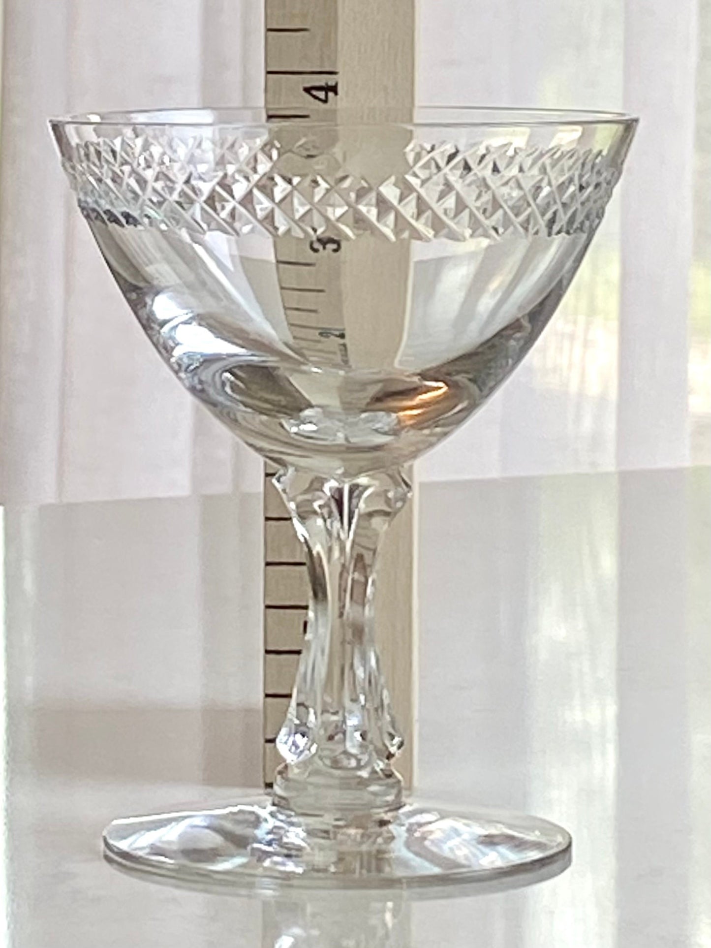 Vintage Fostoria Bracelet Cut Glasses (circa 1953 - 1971) - Set of 4 (Set #44A)