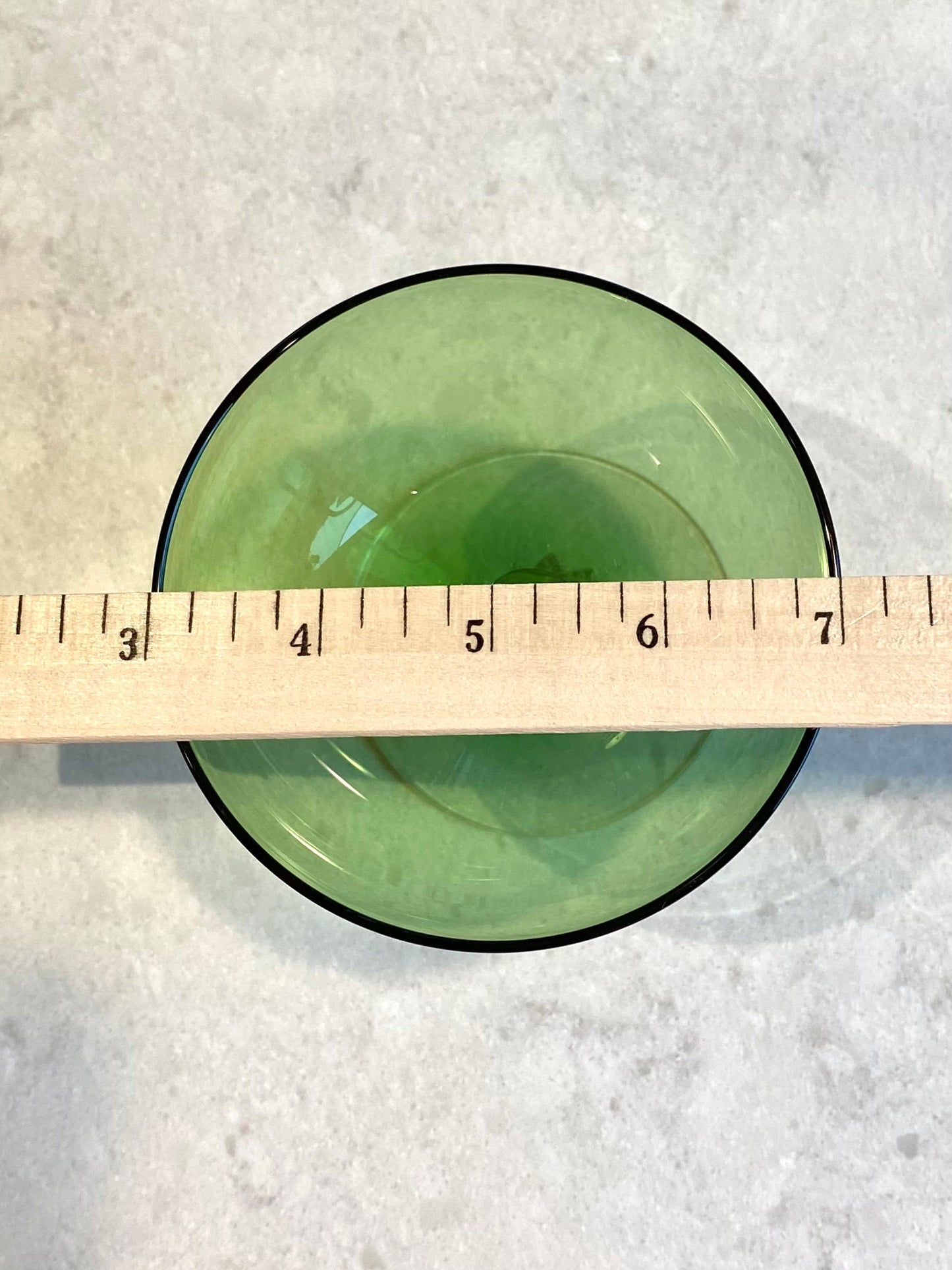 Vintage Cambridge Aurora Green Coupes / Dessert Cups - Set of 3