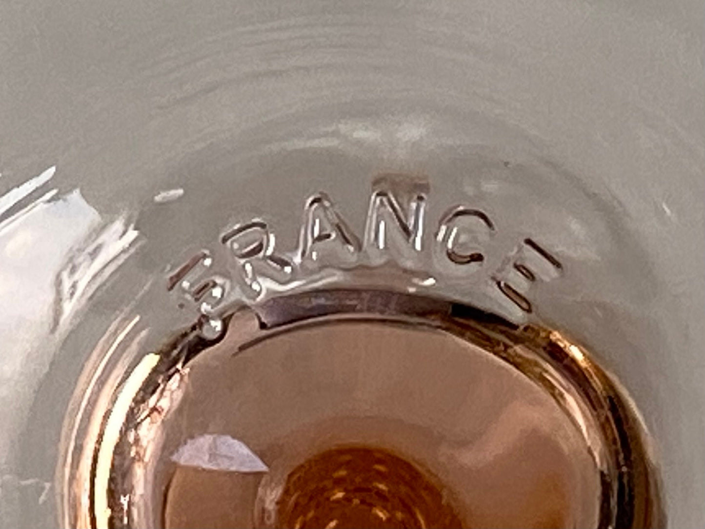 Vintage Luminarc Pink Stem Glasses by J.G. Durand of Verrerie Cristallerie D'Arques in France - Set of 6 (Set #6LB)