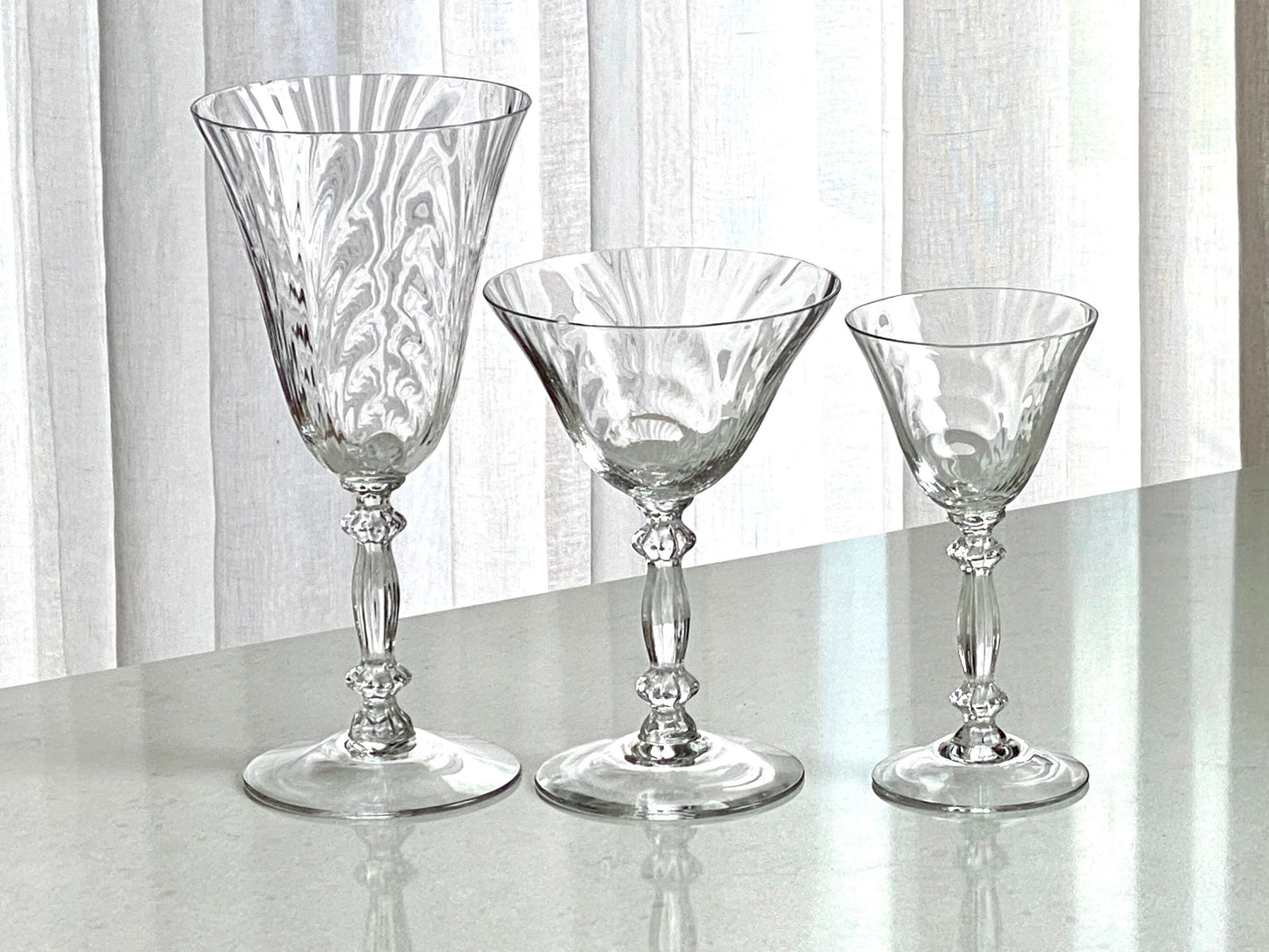 Vintage Cambridge Caprice Glasses - 24 available