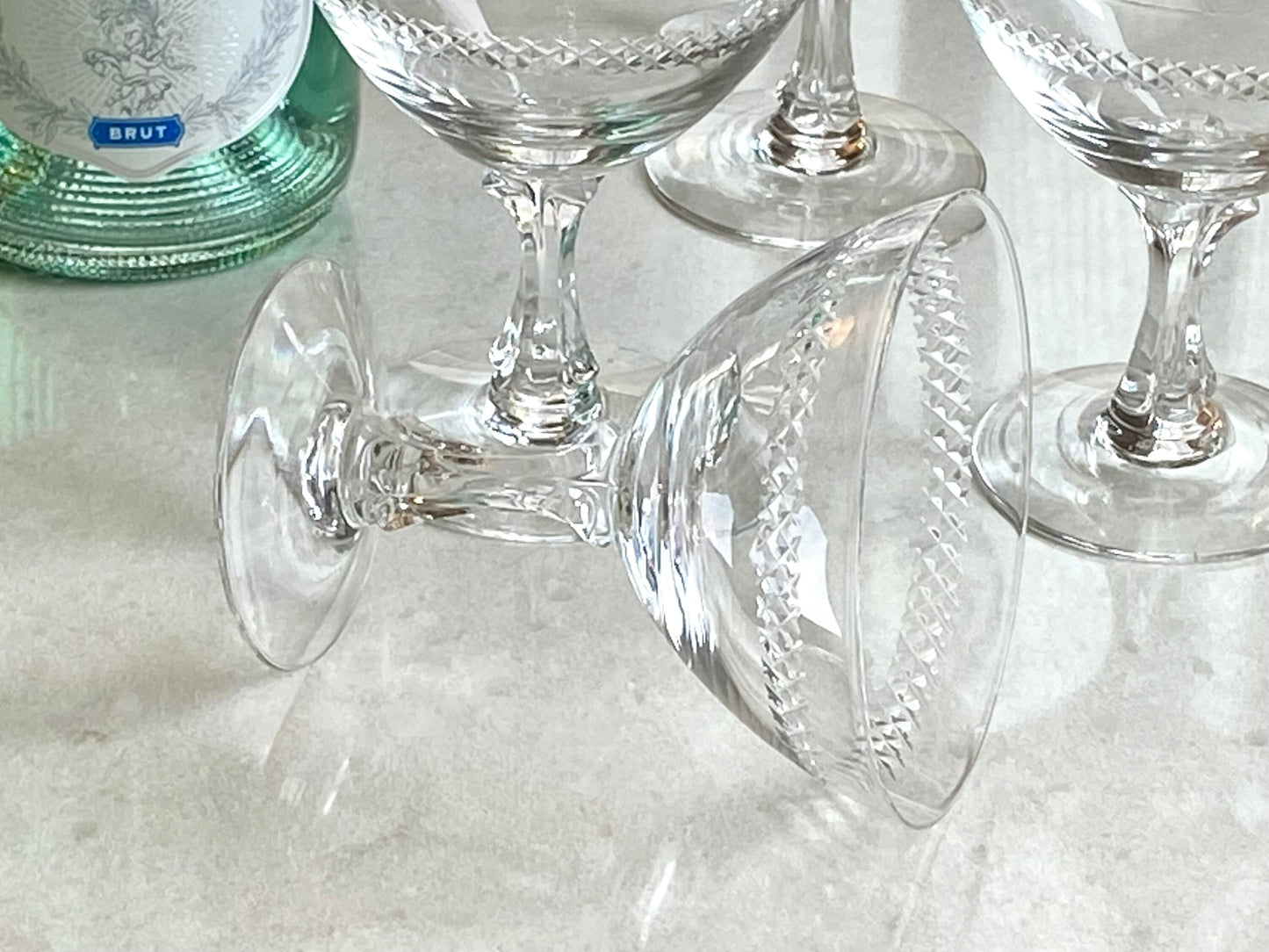 Vintage Fostoria Bracelet Cut Glasses (circa 1953 - 1971) - Set of 4 (Set #44B)