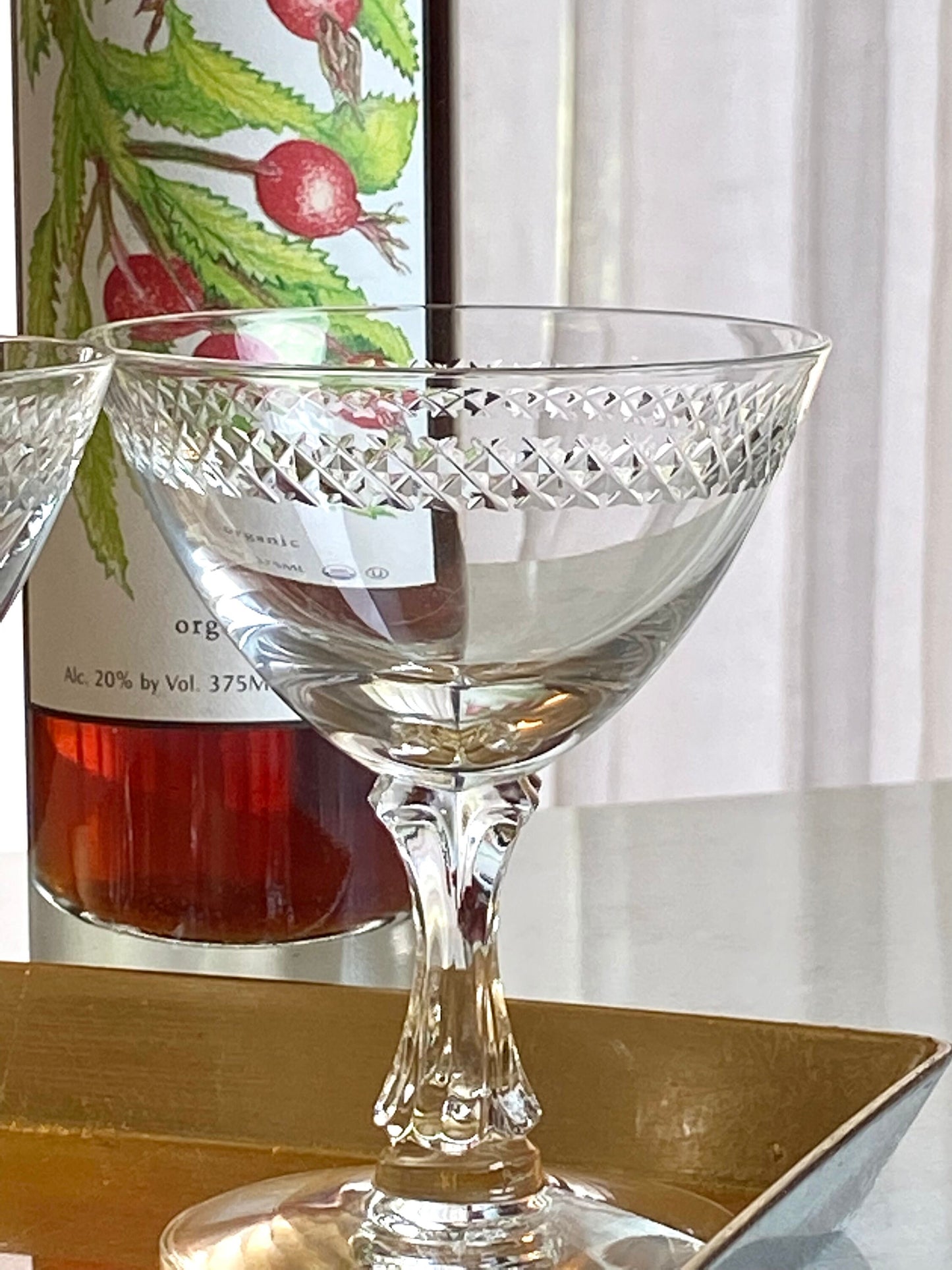 Vintage Fostoria Bracelet Cut Glasses (circa 1953 - 1971) - Set of 4 (Set #44A)