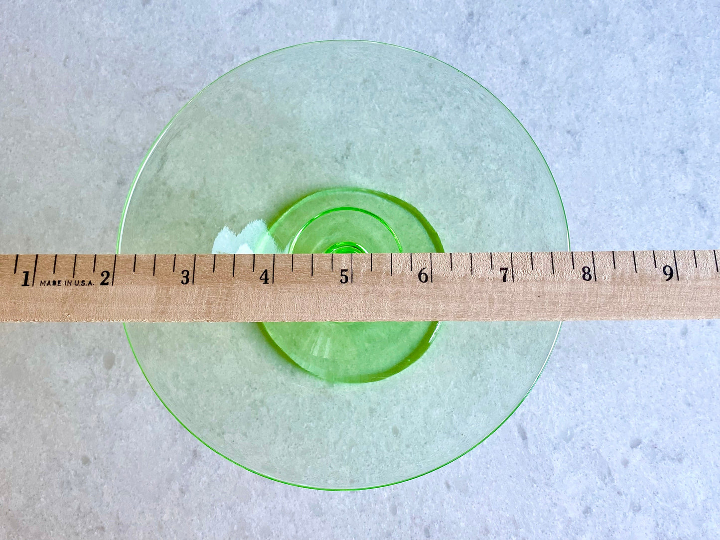 Vintage Pairpoint Uranium Glass Pedestal Compote / Candy Dish