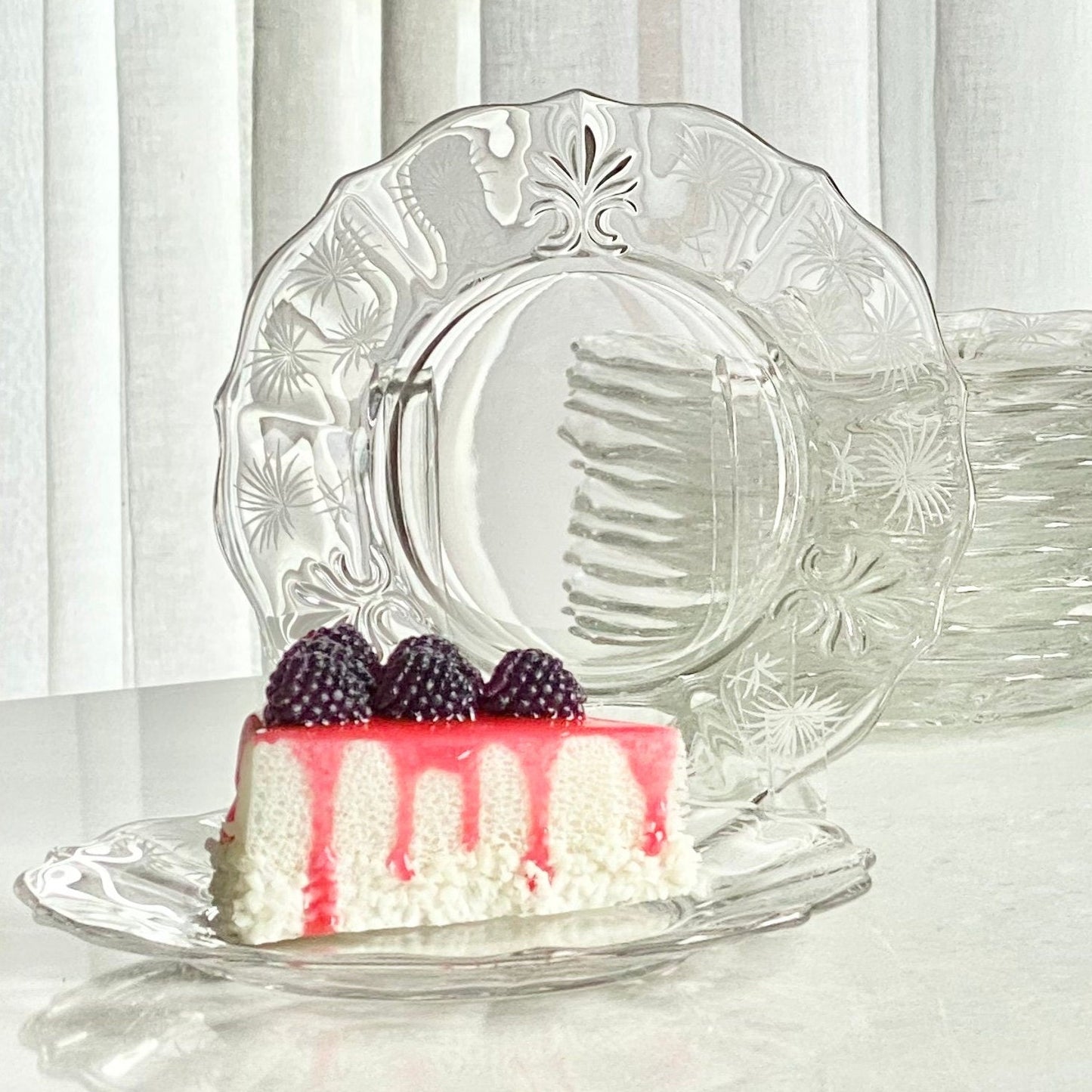 Vintage Fostoria Baroque Lido Plates (circa 1937 - 1954) - Set of 12
