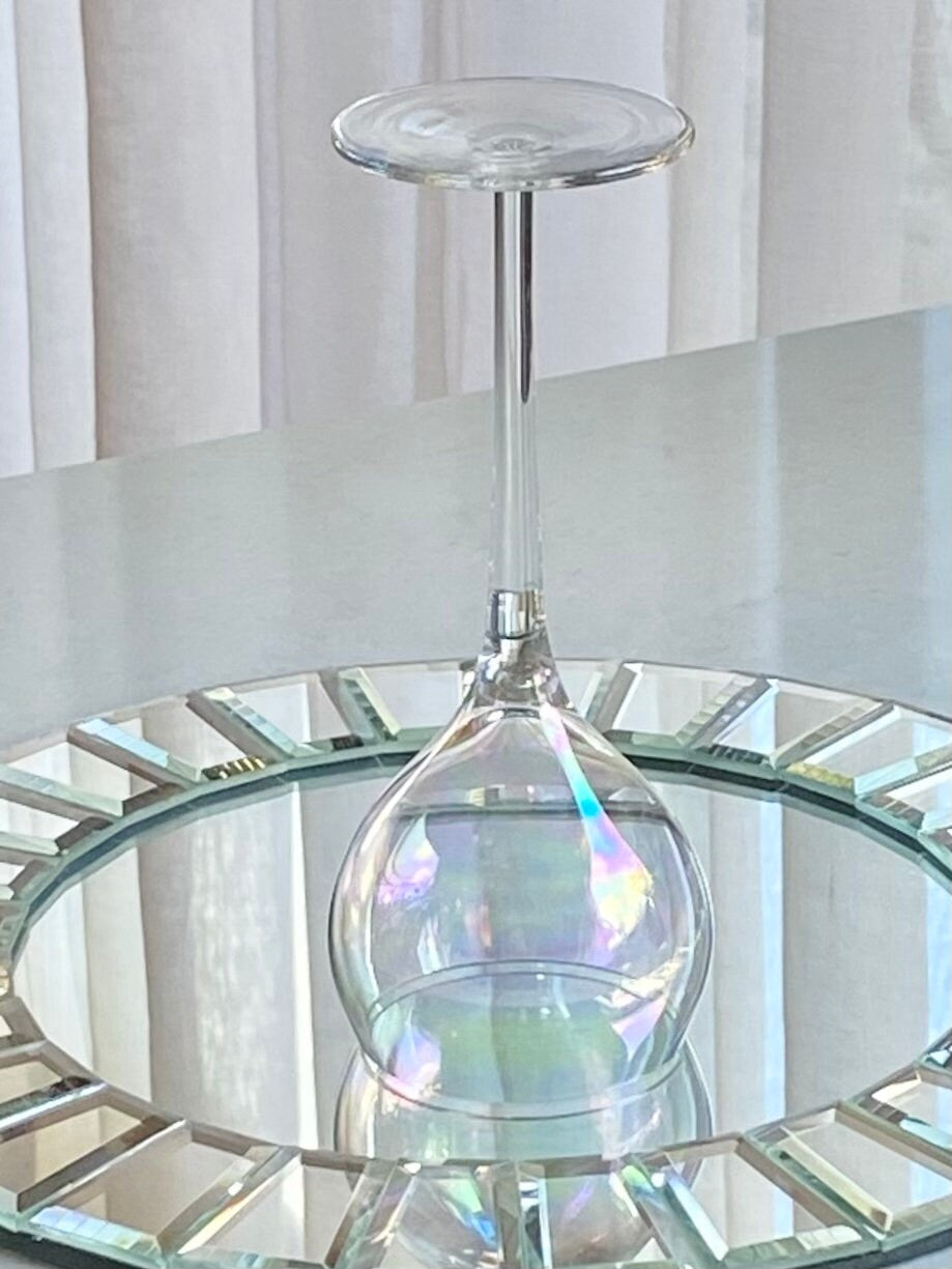 Vintage Iridescent Cocktail Glasses - Set of 6