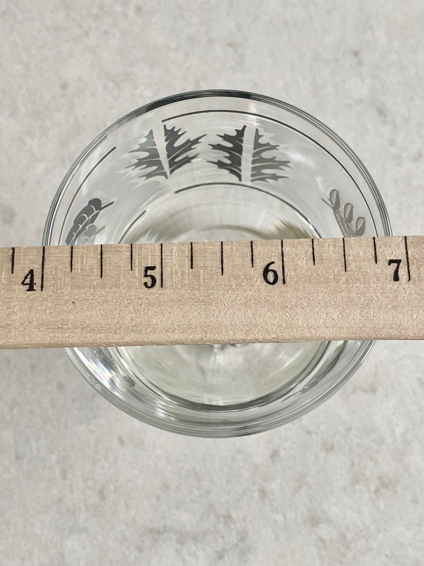 Vintage Libbey Silver Foliage Glasses - Set of 8