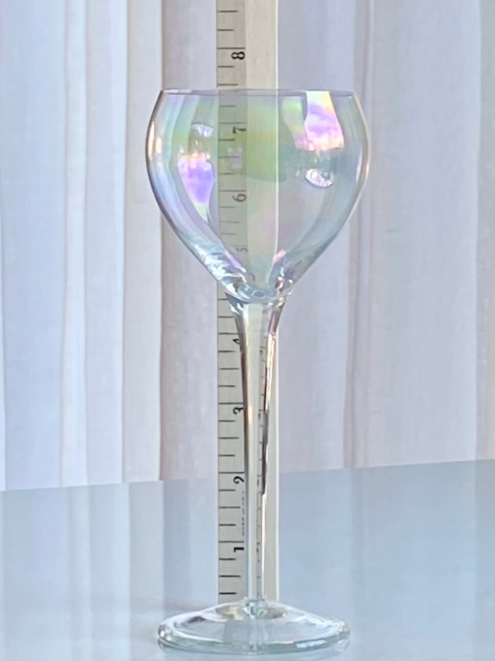 Vintage Iridescent Cocktail Glasses - Set of 6