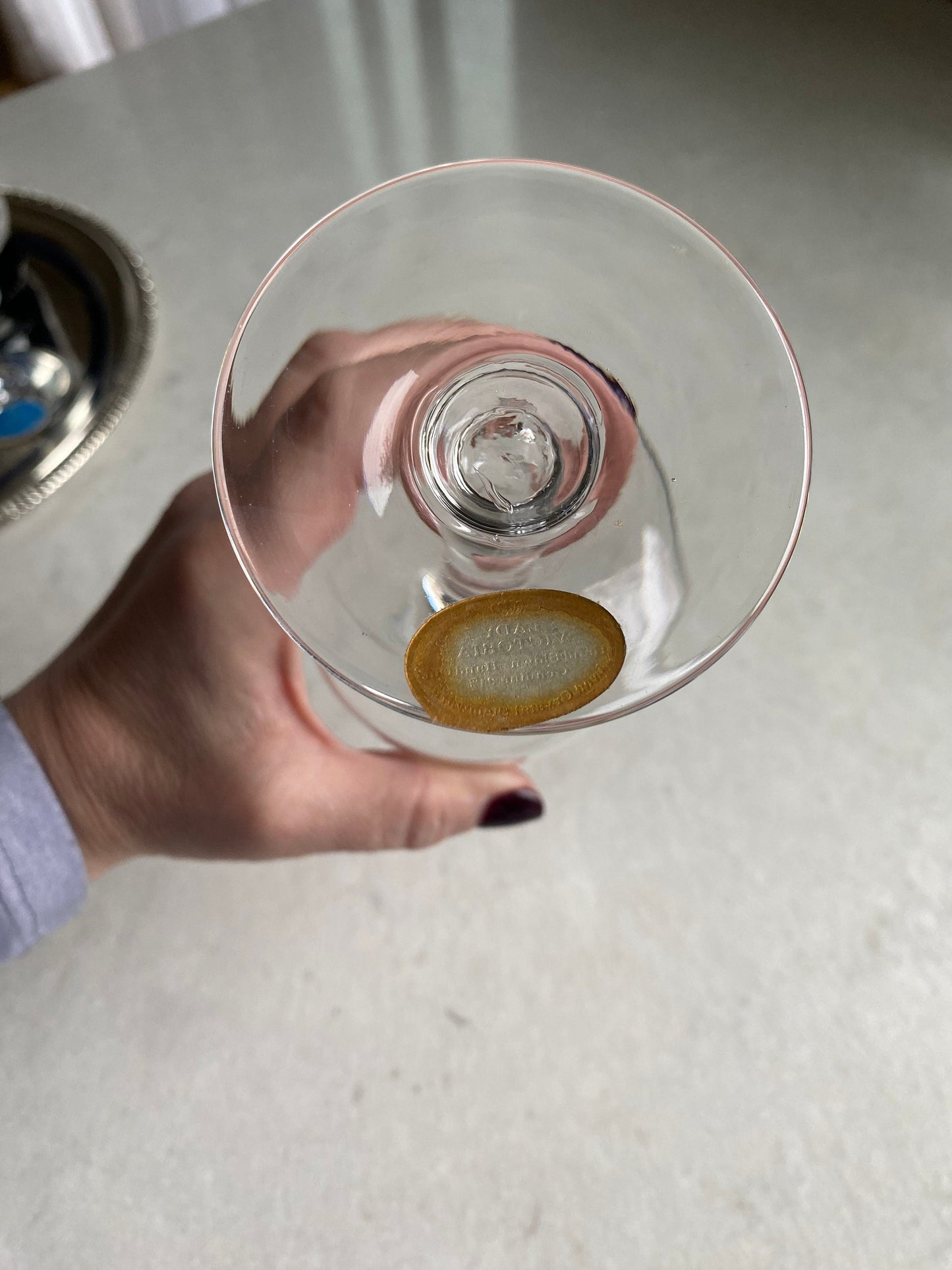 Vintage Easterling Lady Victoria Crystal Glasses - Set of 4 (Set #1222A)