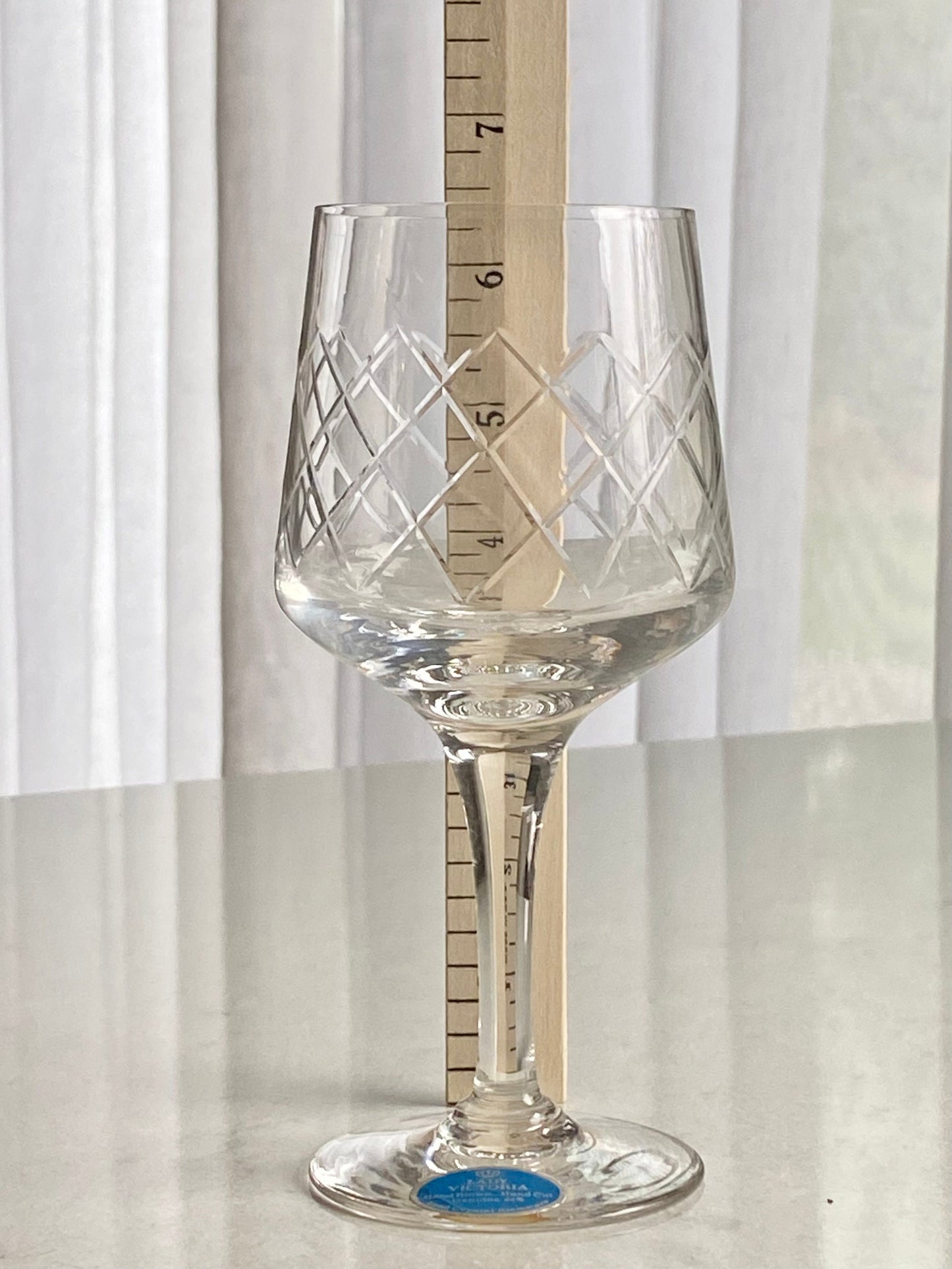 Vintage Easterling Lady Victoria Crystal Glasses - Set of 4 (Set #1222A)