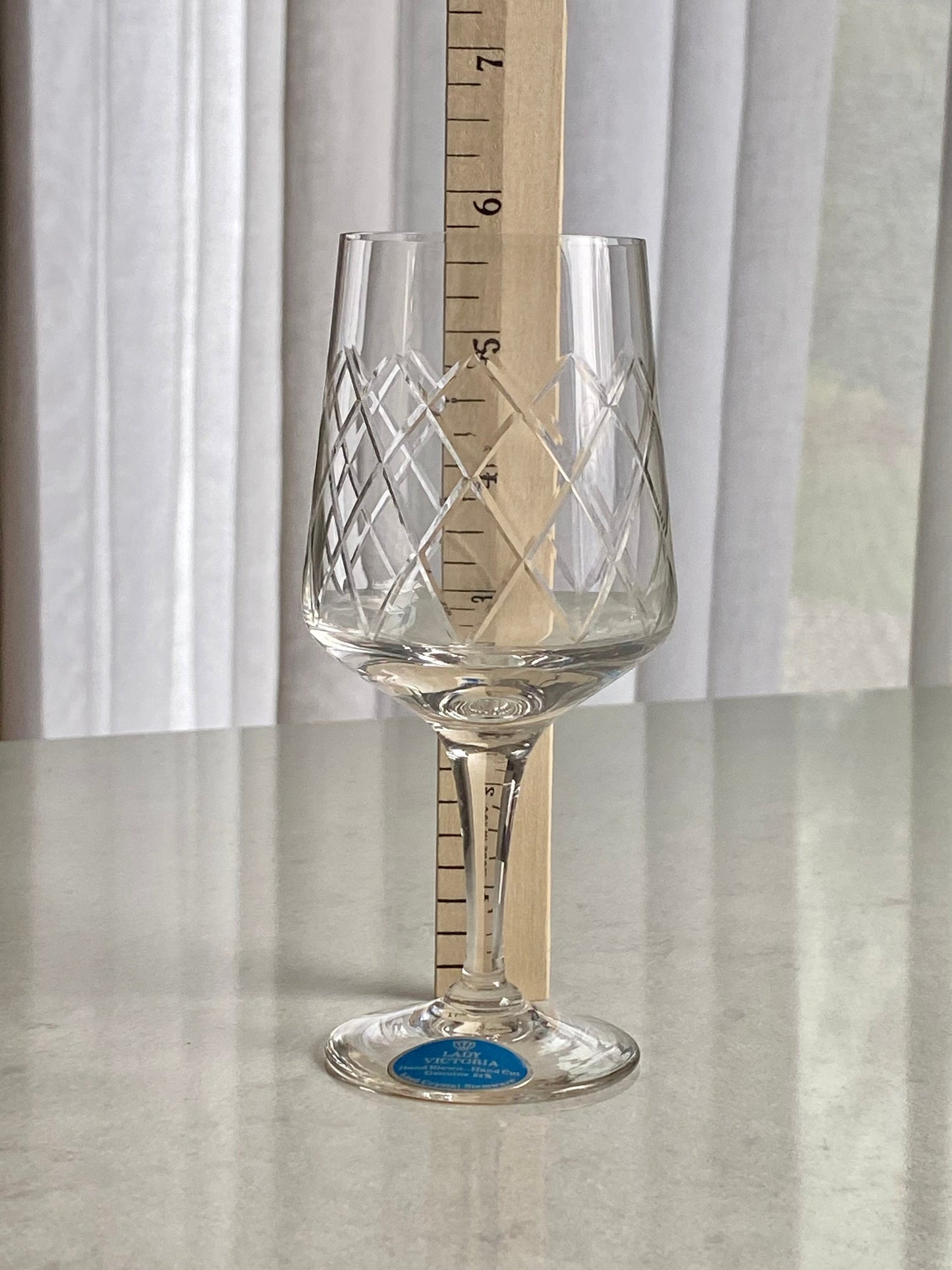 Vintage Easterling Lady Victoria Crystal Glasses - Set of 4 (Set #1222B)