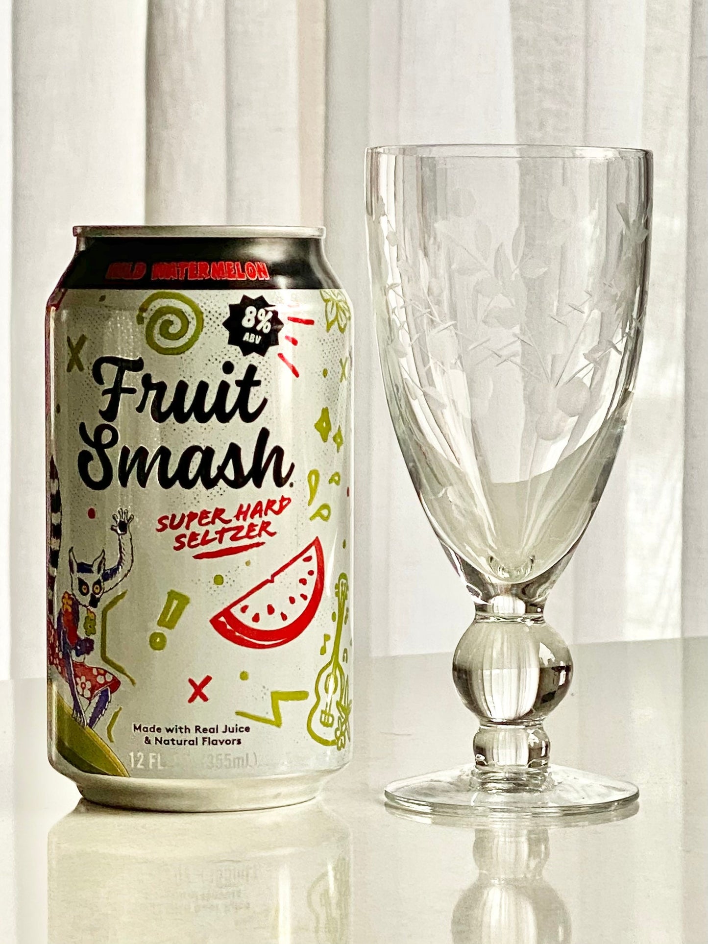 Vintage Etched Ball Stemmed Glasses - Set of 6 (Set #123B)