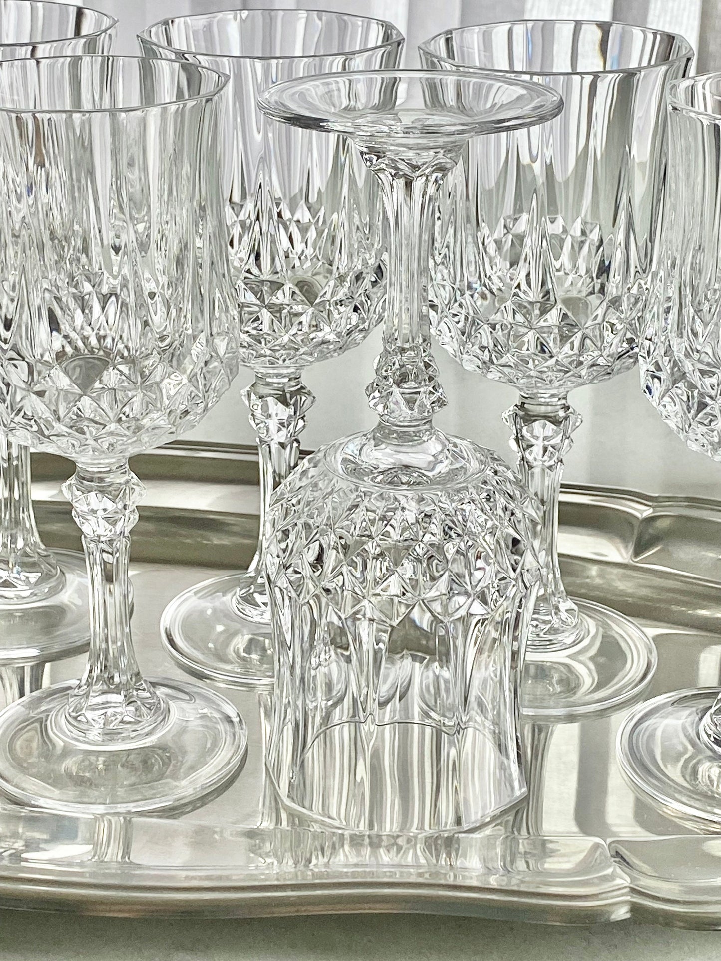Vintage Cristal D'Arques-Durand Longchamp Glasses - Set of 12