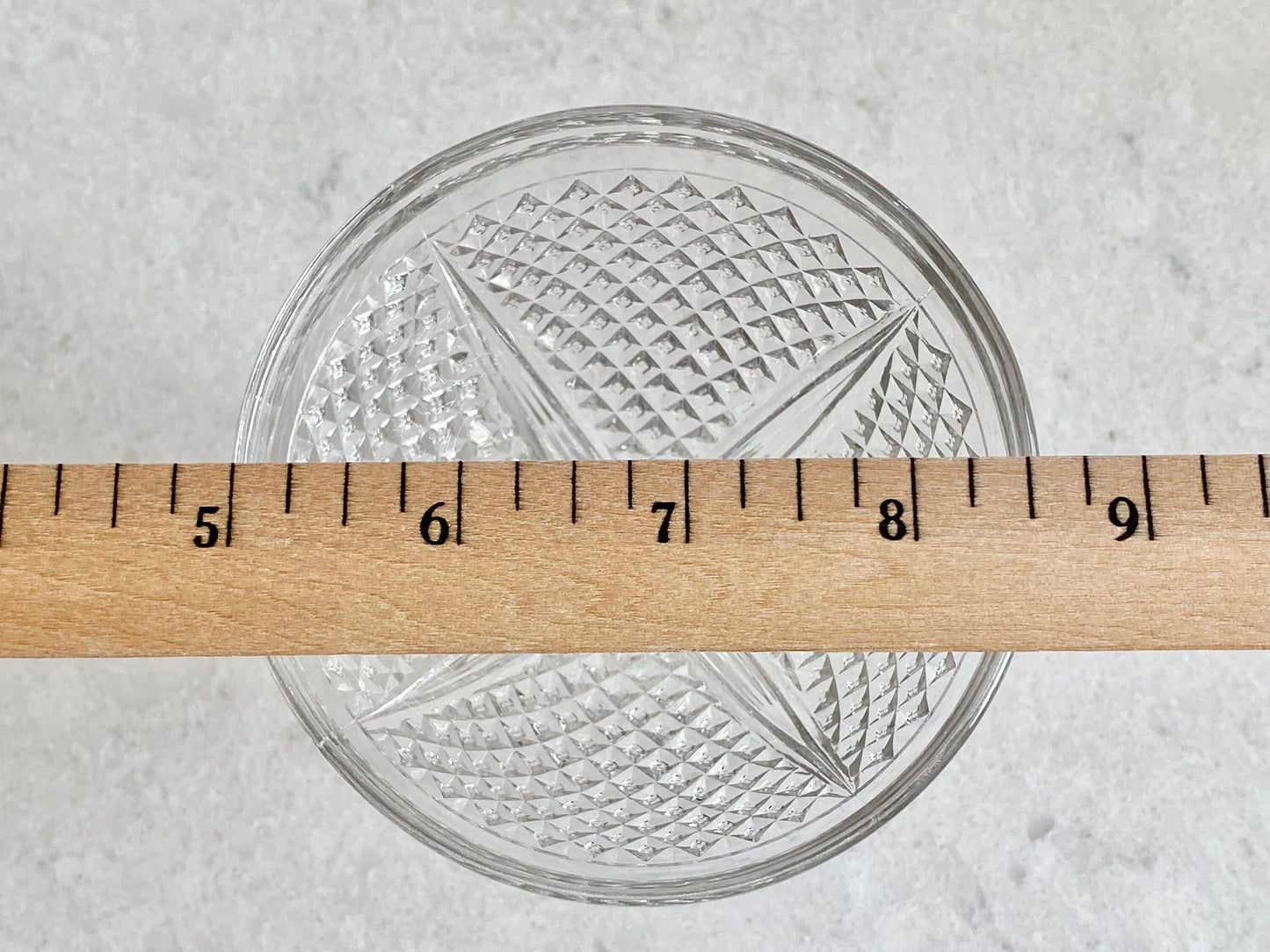 Vintage Diamond Point Hobnail Champagne Coupes - Set of 5