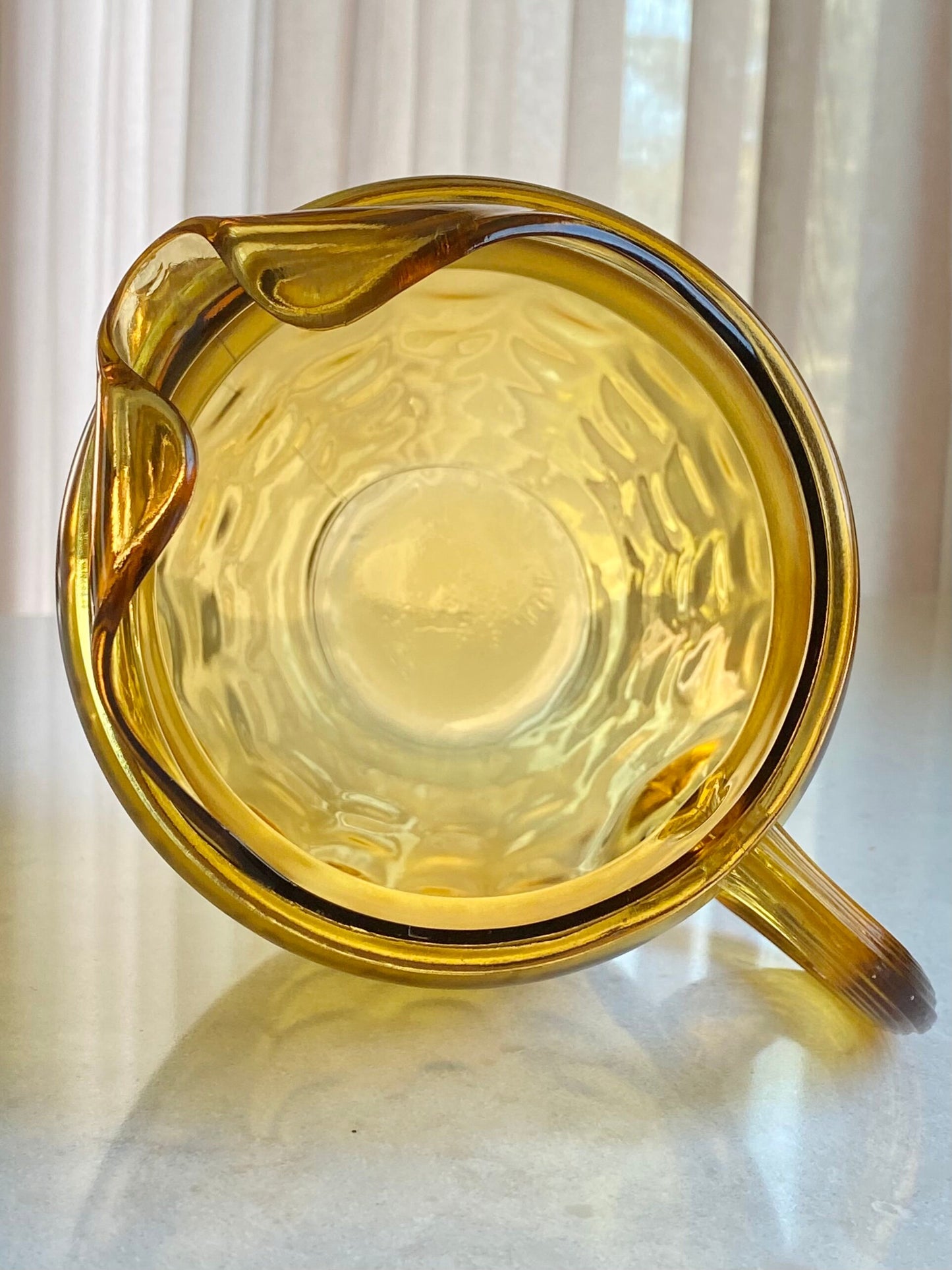 Vintage Anchor Hocking Honey Gold Pitcher