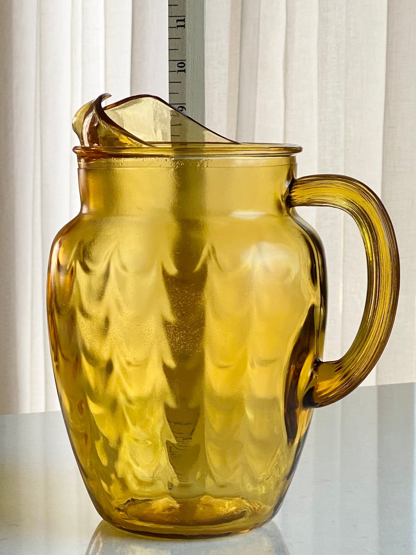 Vintage Anchor Hocking Honey Gold Pitcher