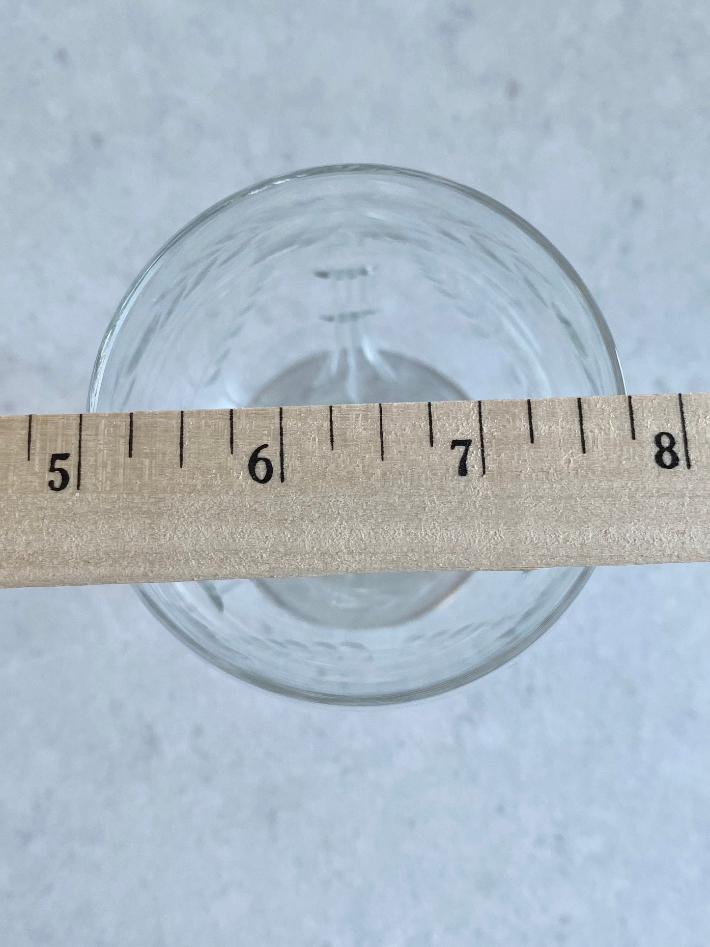 Vintage Etched Glasses - Set of 6 (Set #323)