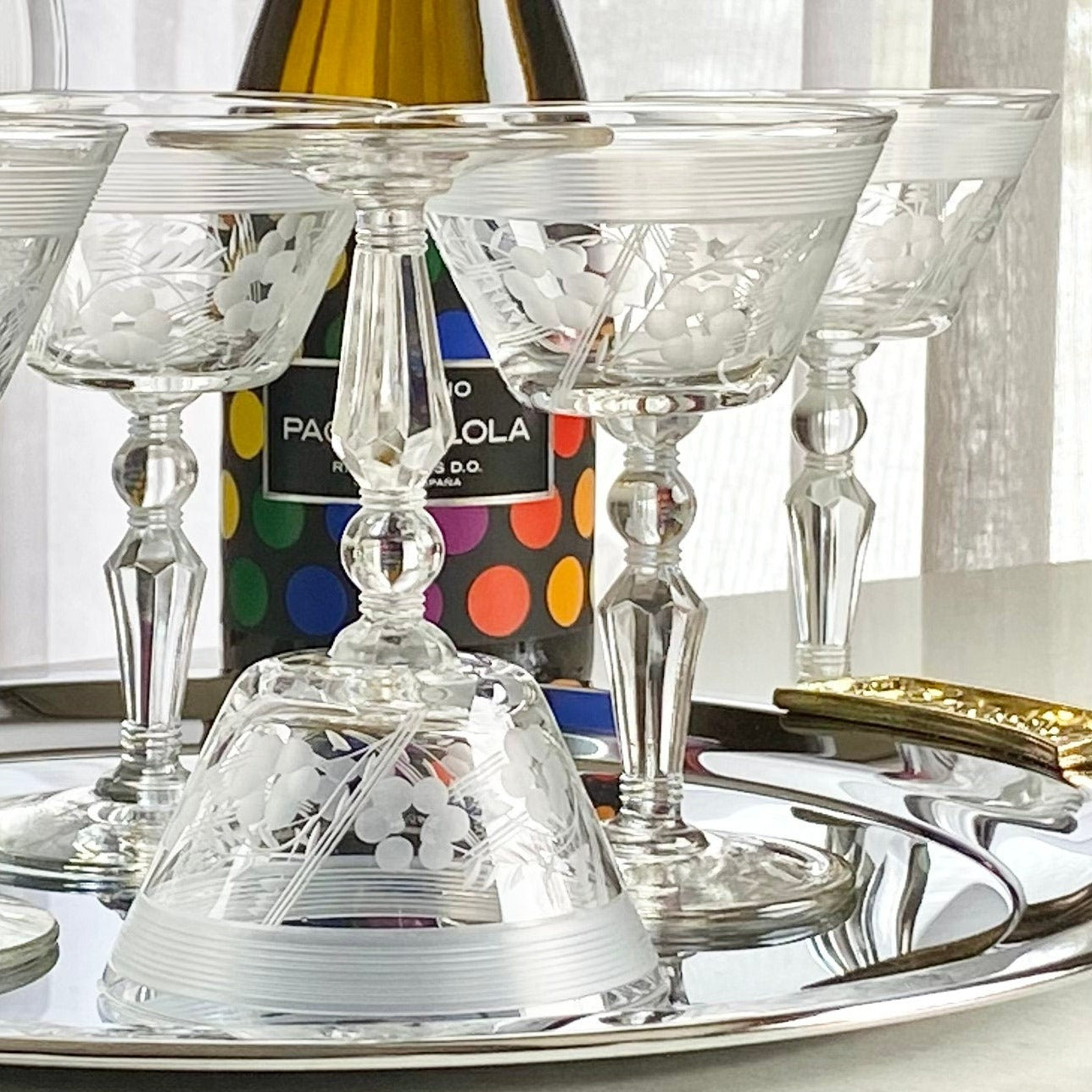 Vintage Rock Sharpe Caprice Glasses for sale by Noble Estates Vintage.