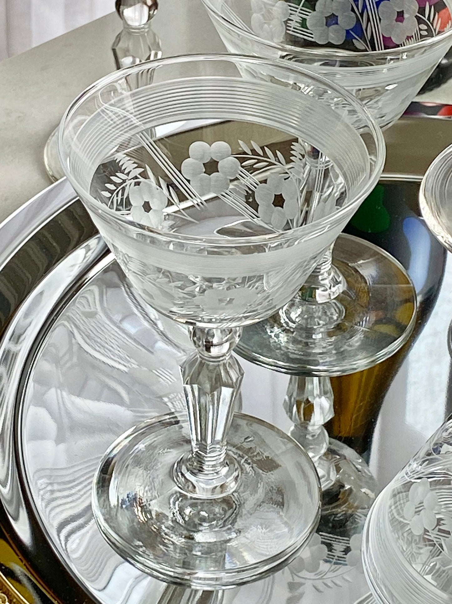 Vintage Rock Sharpe Caprice Glasses - Set of 8