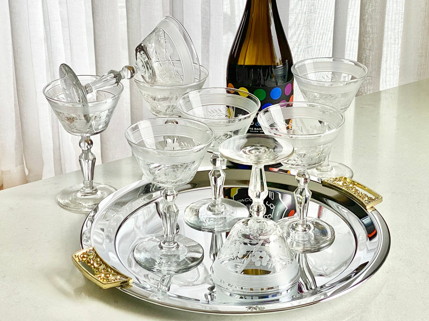 Vintage Rock Sharpe Caprice Glasses - Set of 8