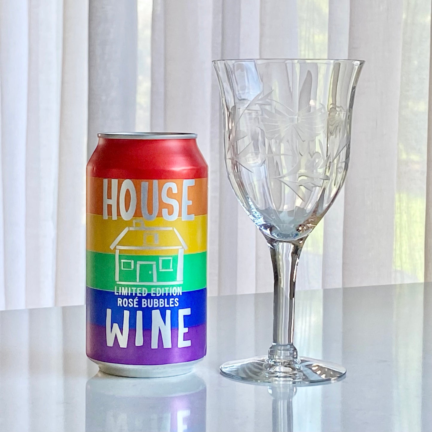 Vintage Etched Optic Panel Glasses - Set of 6