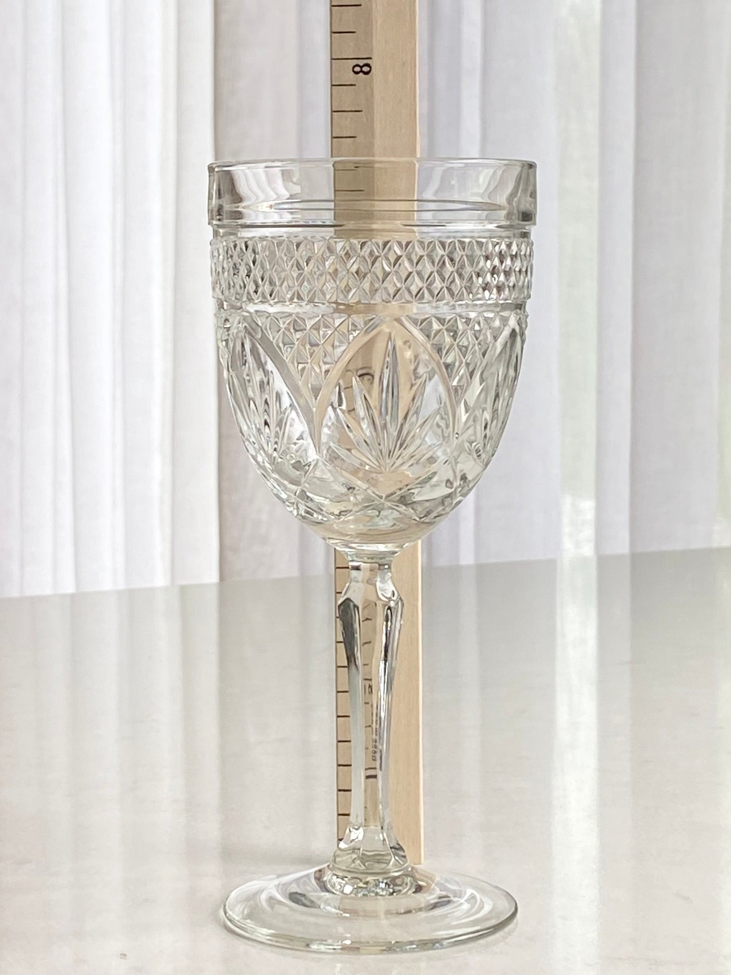 Vintage Cristal D'Arques-Durand Luminarc Antique Pattern Glasses - 24 available