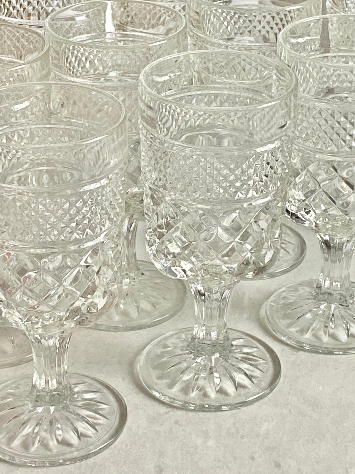 Vintage Anchor Hocking Wexford 8 Ounce Glasses (circa 1962 - 1998) - Set of 8