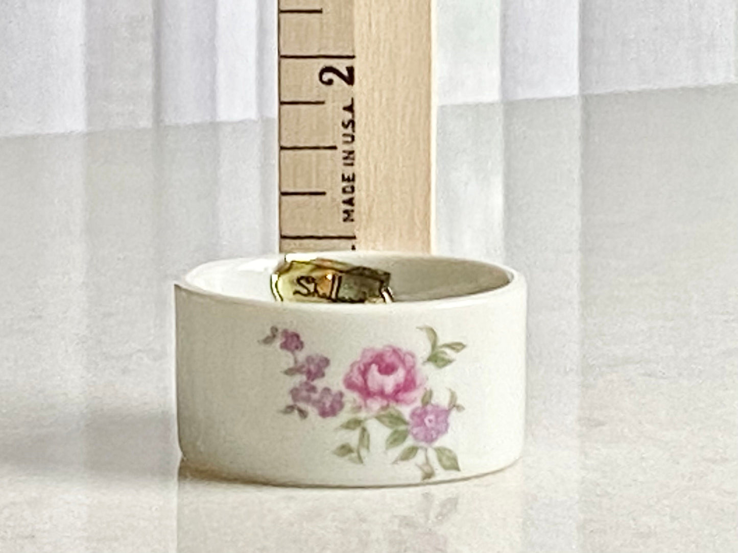 Vintage Shafford Vintage Rose Napkin Rings - Set of 6