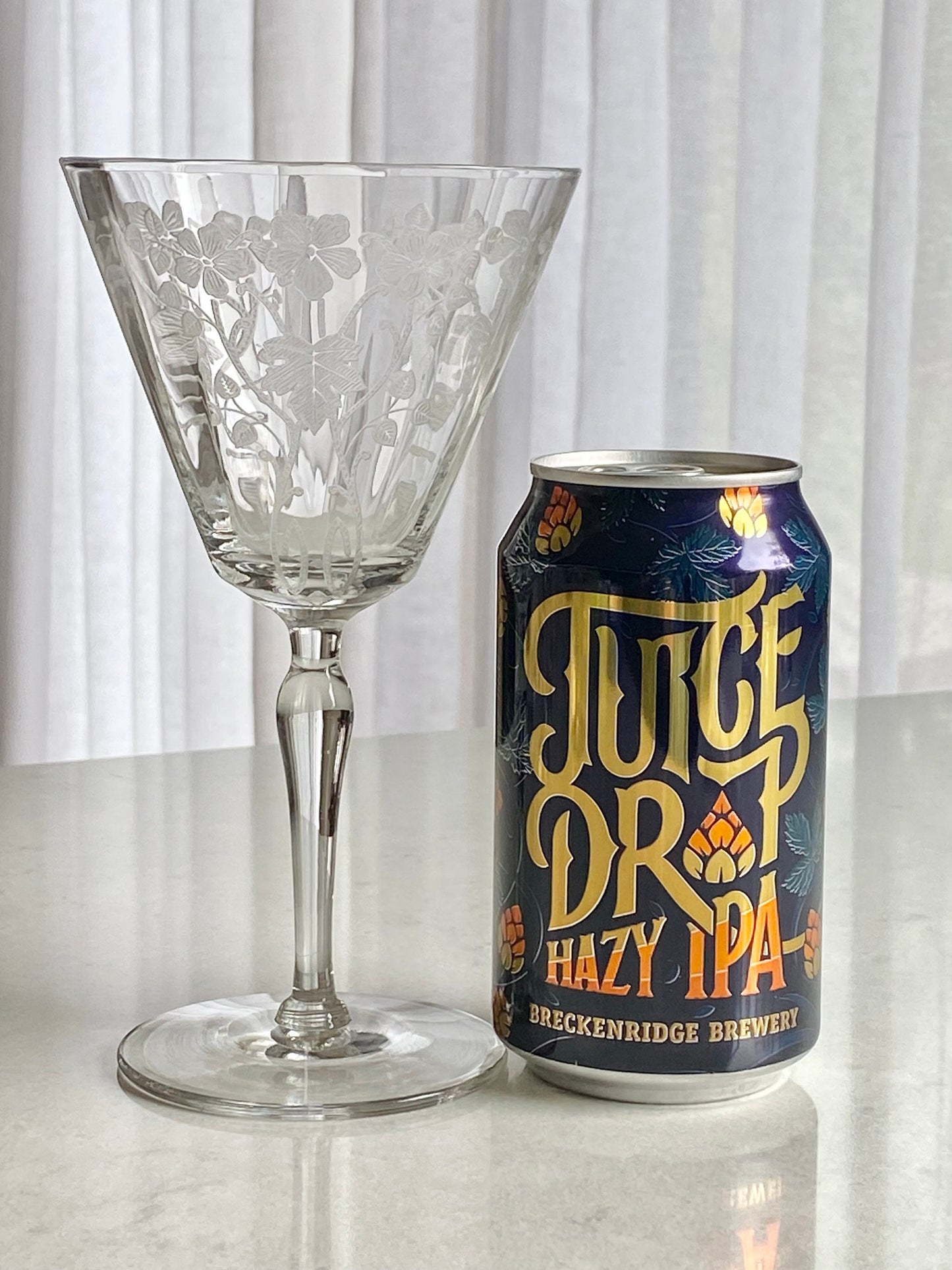 Vintage Morgantown Baden Vintage Etched Glasses - Set of 8