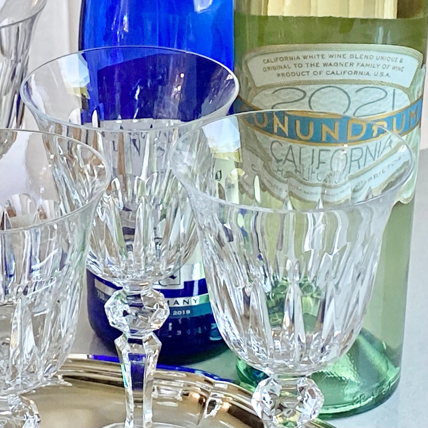 Vintage Bohemia Crystalex Glasses - Set of 4