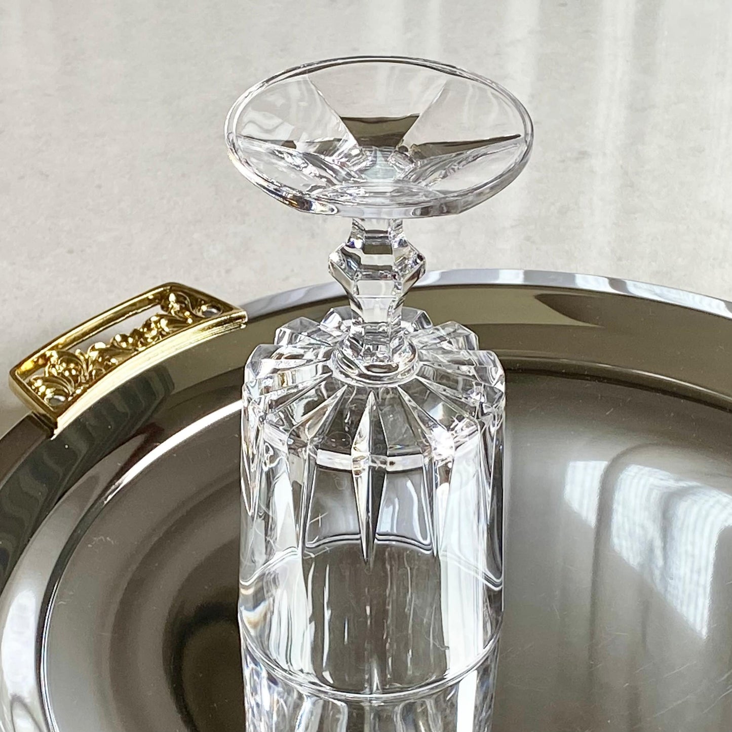 Vintage Royal Crystal Rock Zeus Glasses - Set of 4