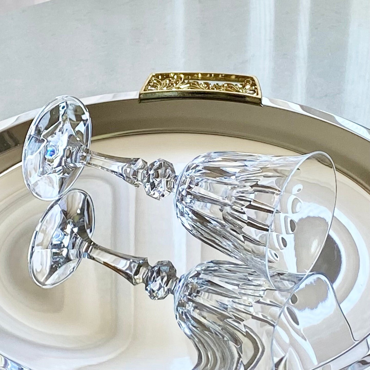 Vintage Bohemia Crystalex Glasses - Set of 4