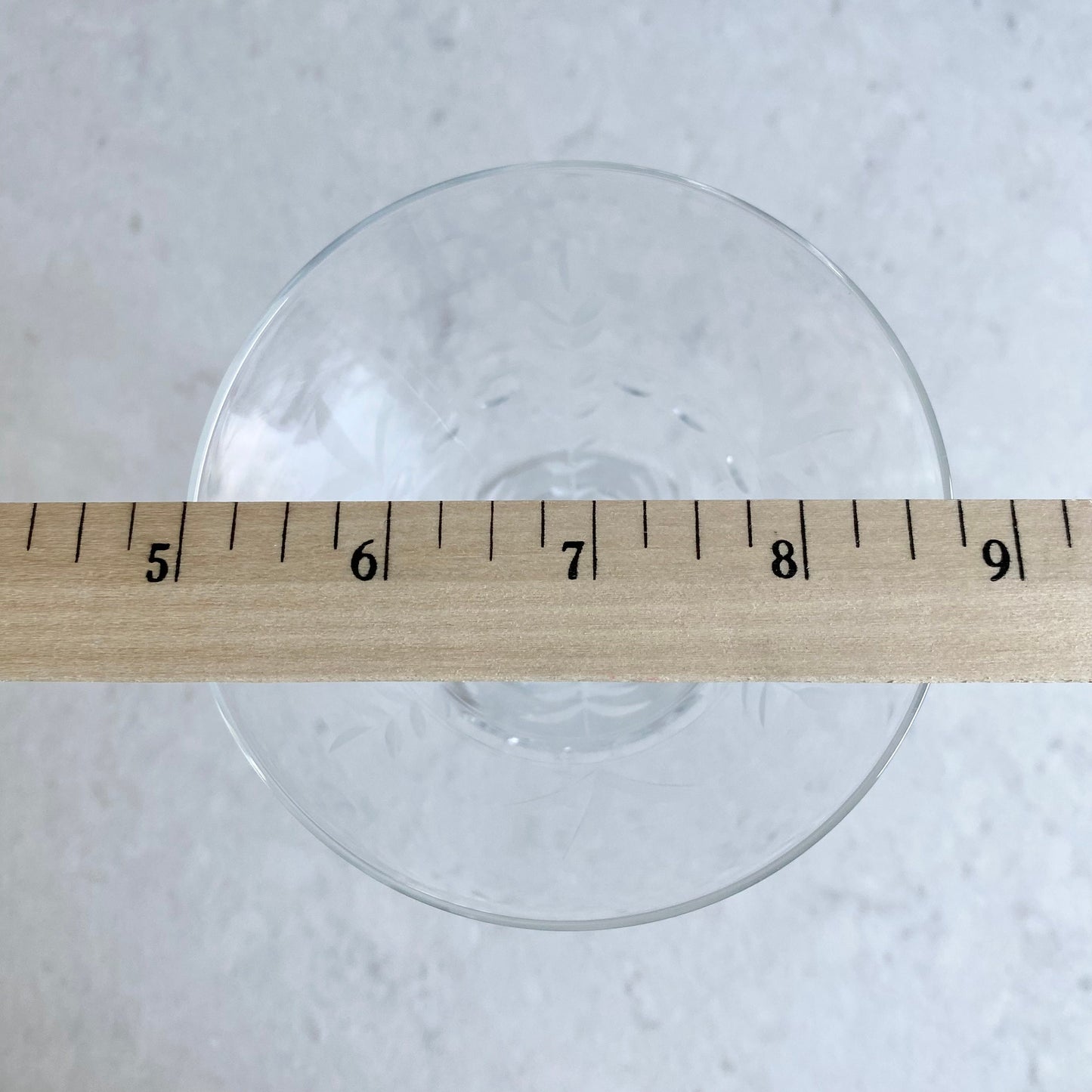 Vintage Etched Glasses - Set of 10 (Set #723)