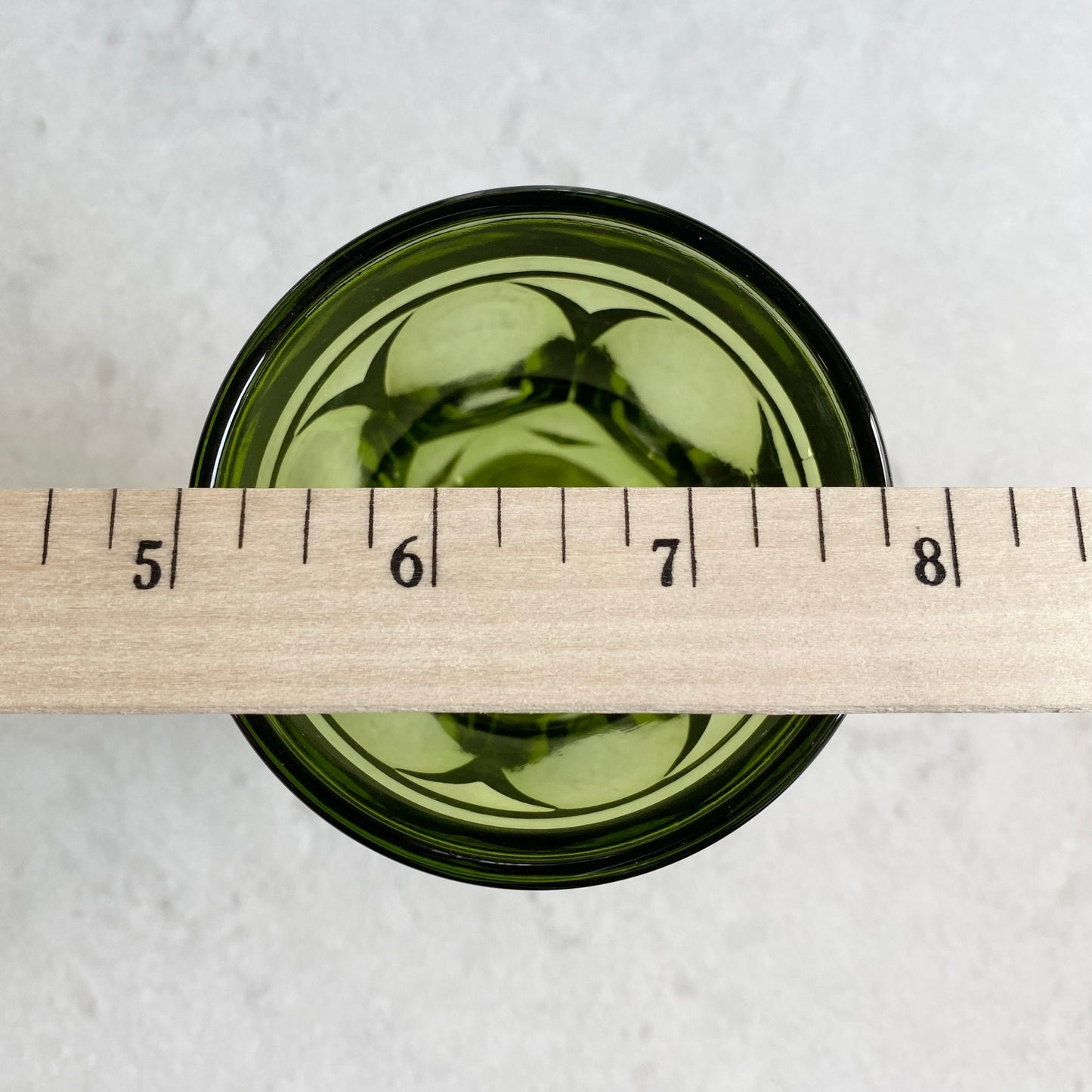 Vintage Anchor Hocking Green Fairfield Glasses - Set of 4