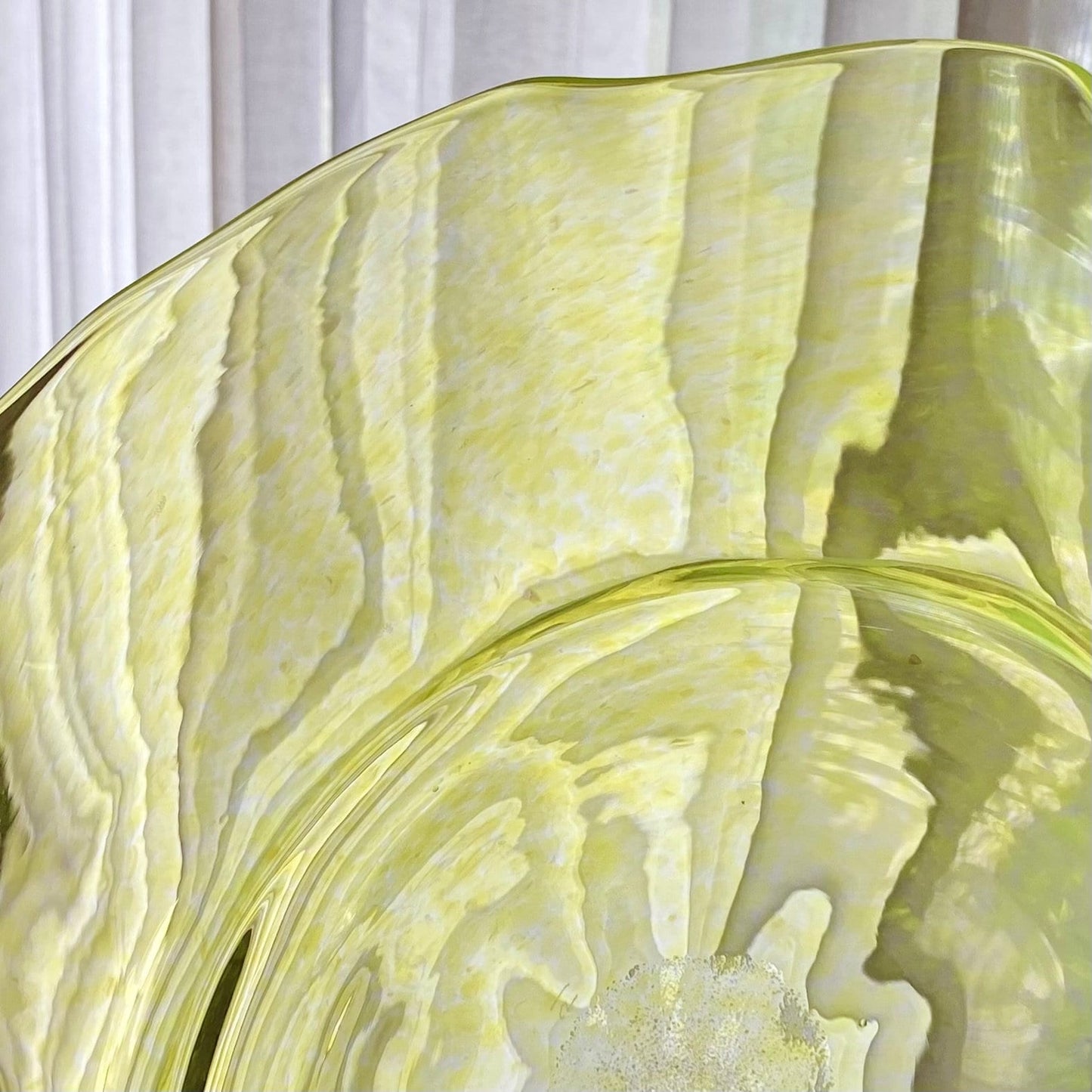 Vintage Wheaton Village Signed Hand Blown 11 inch Bowl - circa 1993
