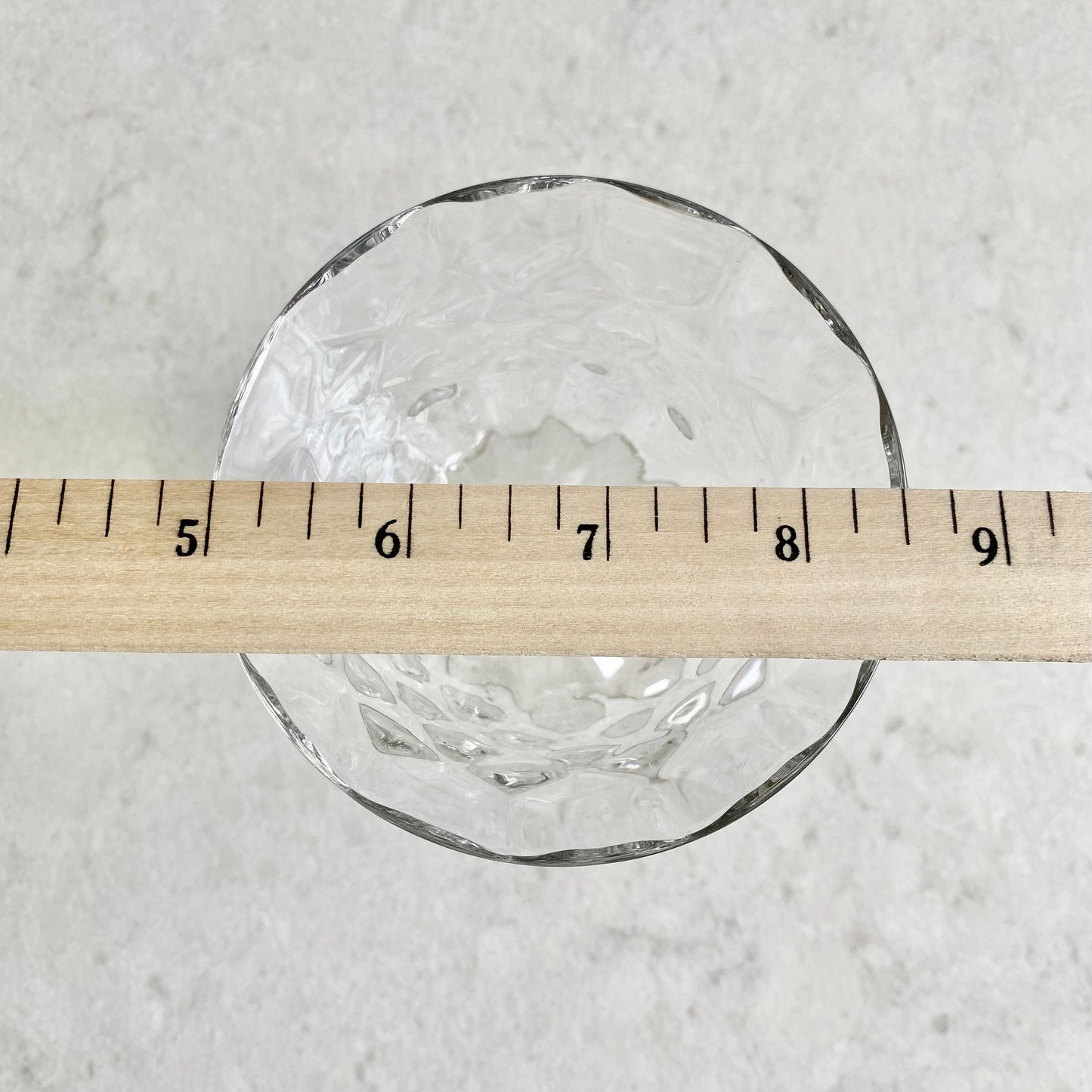 Vintage Cambridge Virginian Diamond Optic Disc Stem Glasses (circa 1938 - 1945) - Set of 10