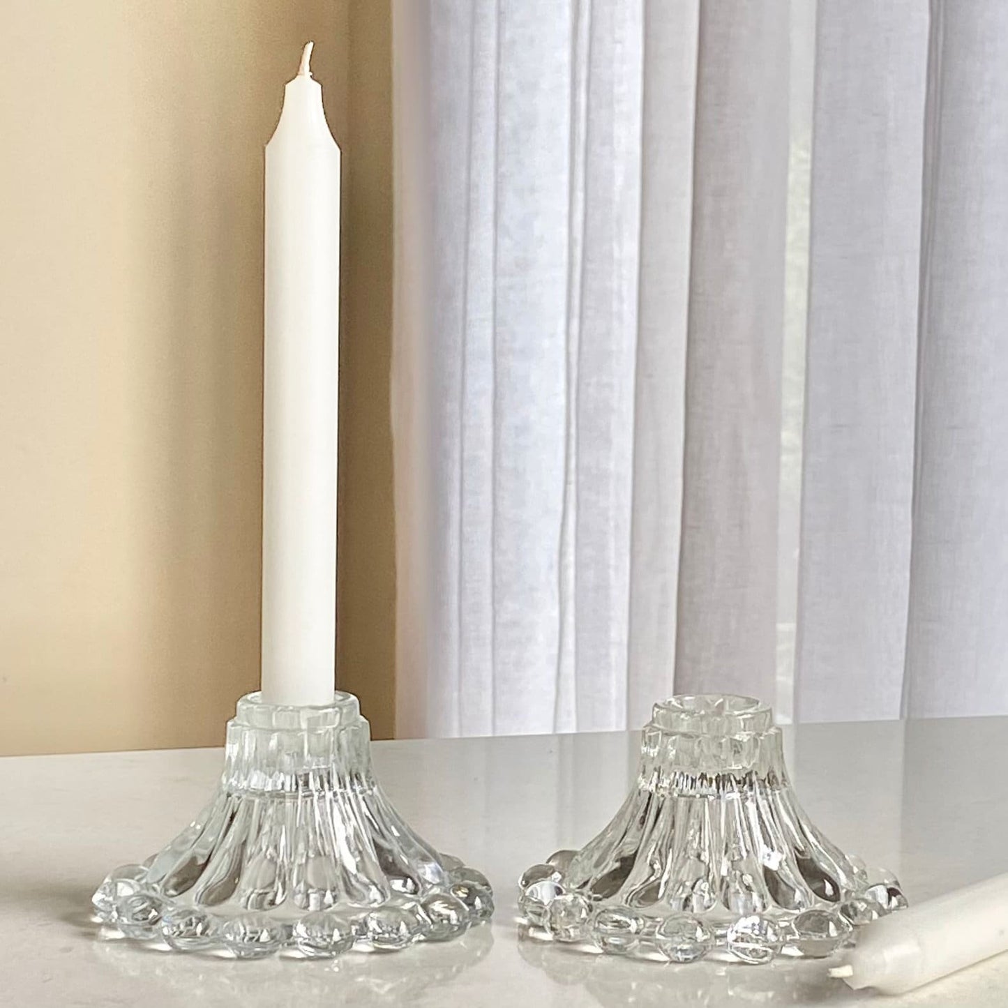 Vintage Anchor Hocking Boopie Berwick Candle Holders - Set of 4