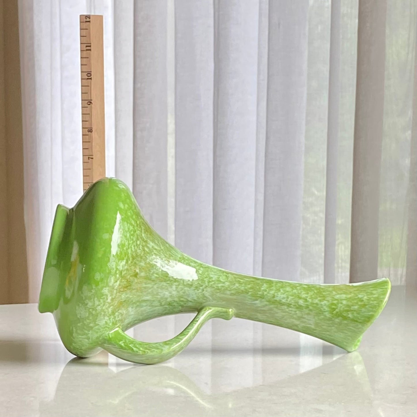 Vintage Royal Haeger Green Drip Glaze Pitcher / Vase