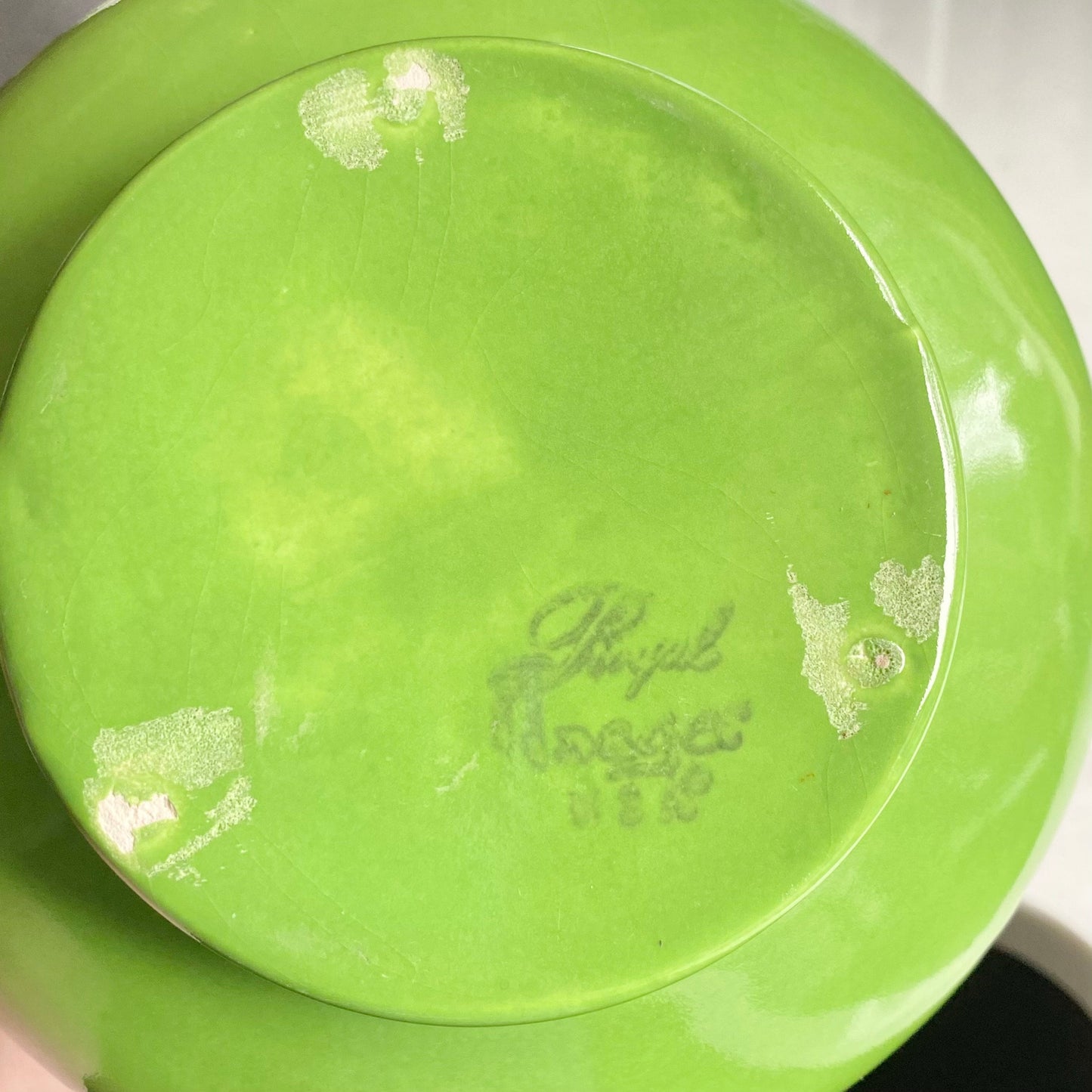 Vintage Royal Haeger Green Drip Glaze Pitcher / Vase