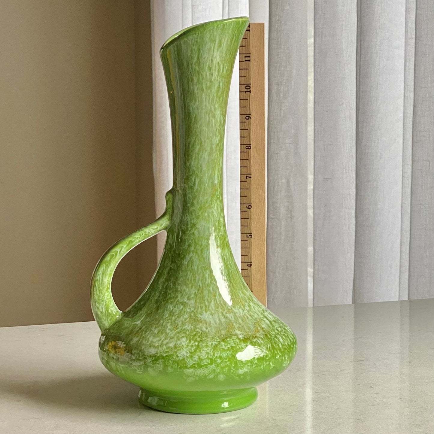 Vintage Royal Haeger Green Drip Glaze Pitcher / Vase