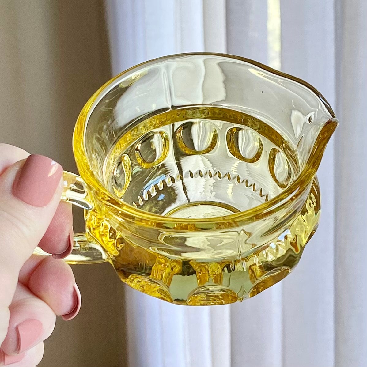 Vintage Colony Kings Crown Topaz Sugar and Creamer Set