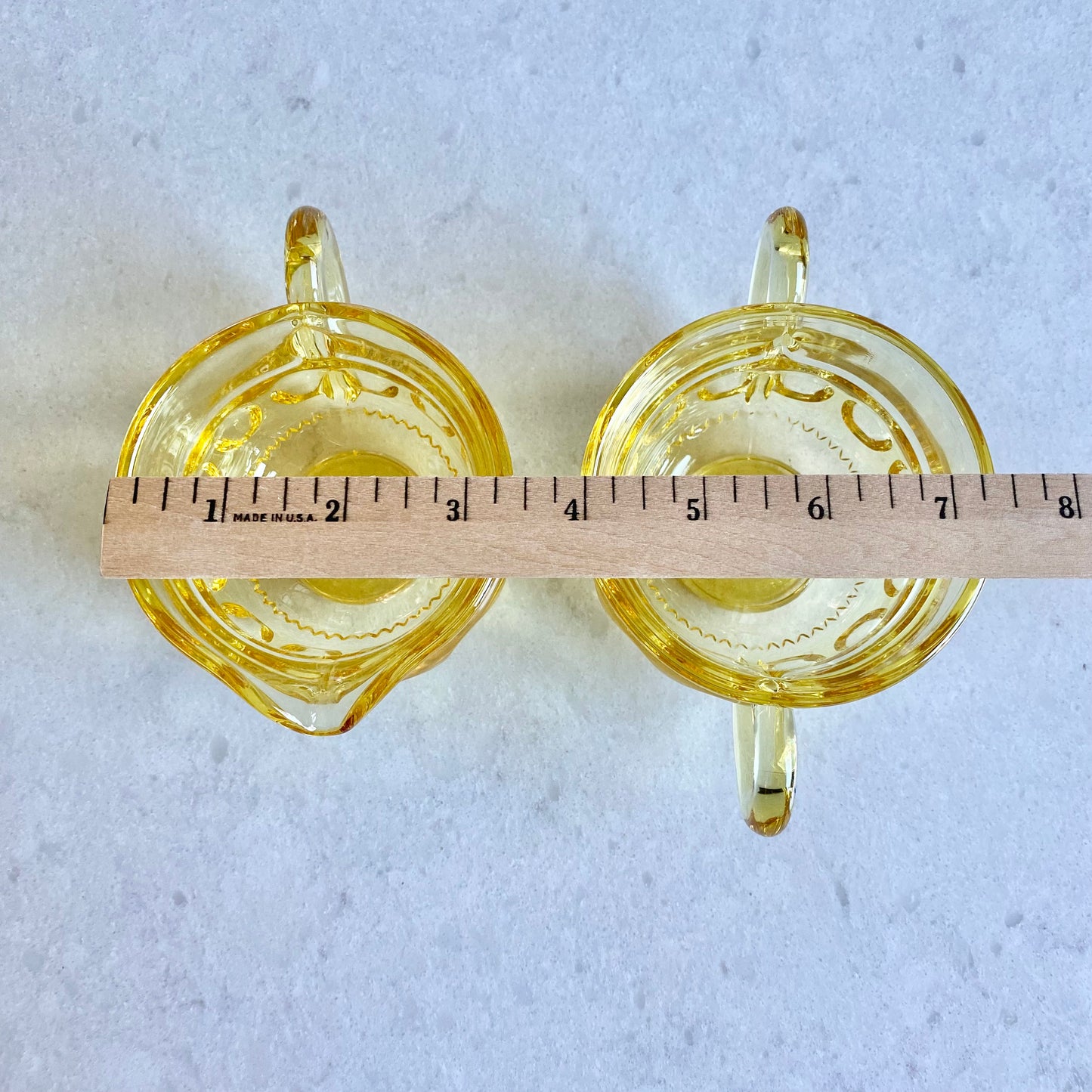 Vintage Colony Kings Crown Topaz Sugar and Creamer Set