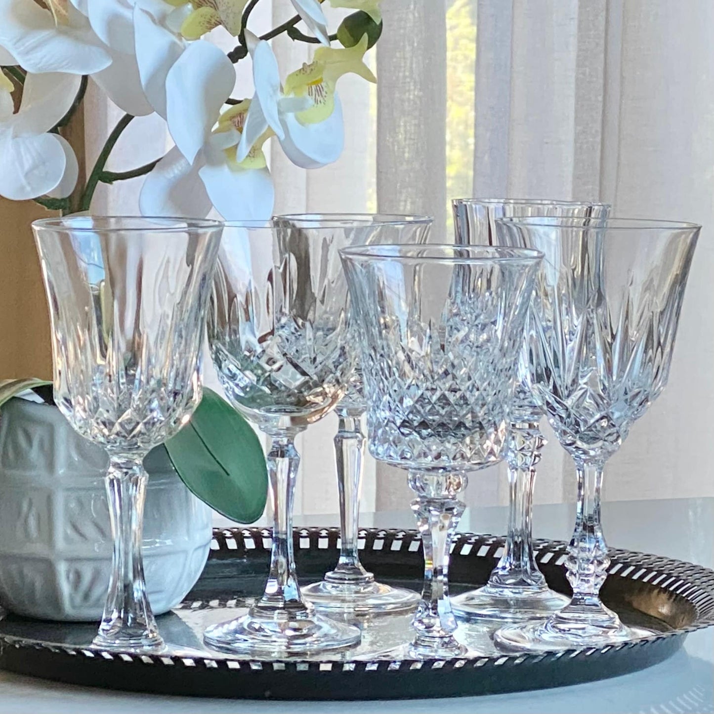 Mixed Set of Six (6) Vintage Glasses (Set 6D)