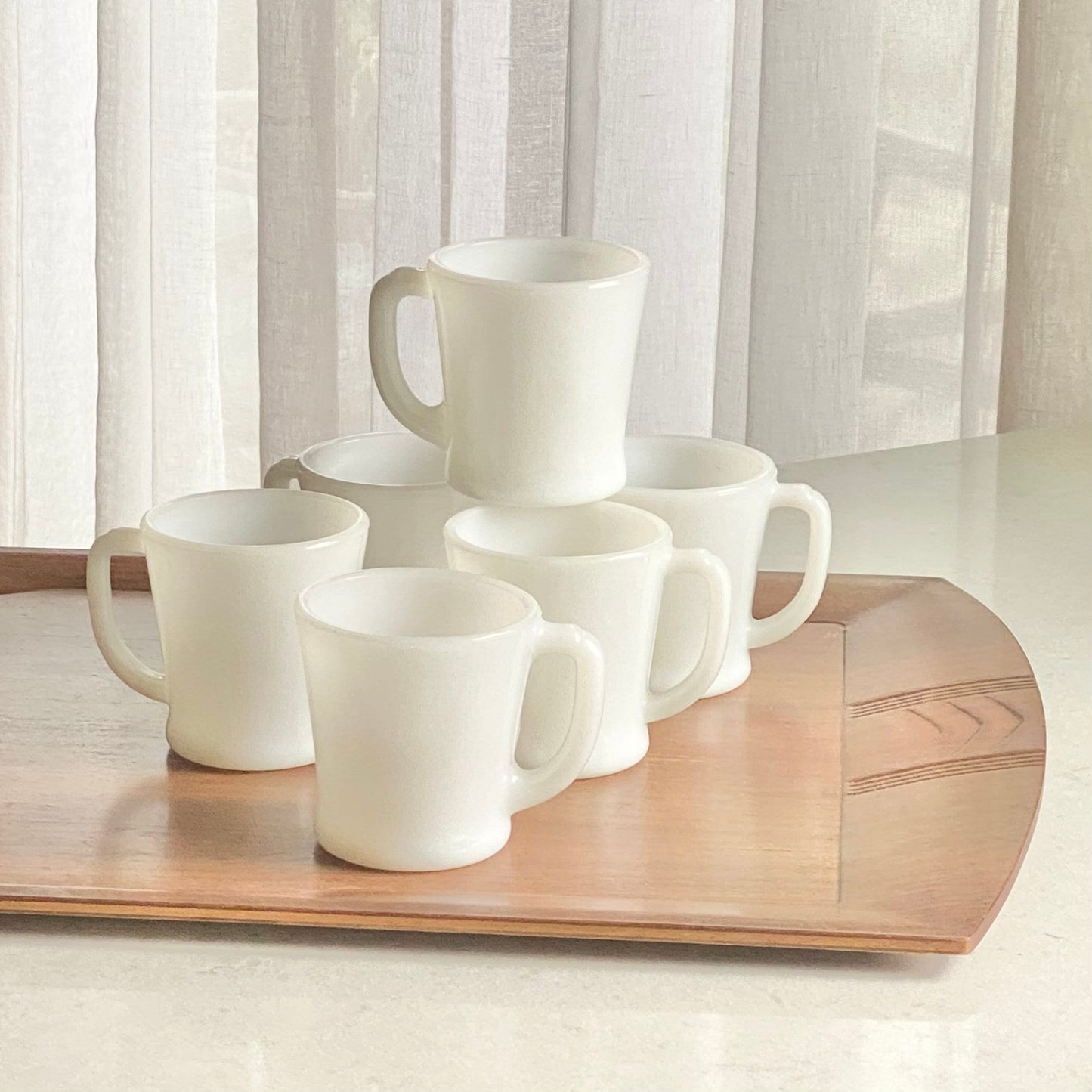 Vintage Anchor Hocking Fire King Mugs (circa 1950 - 1960) - Set of 6