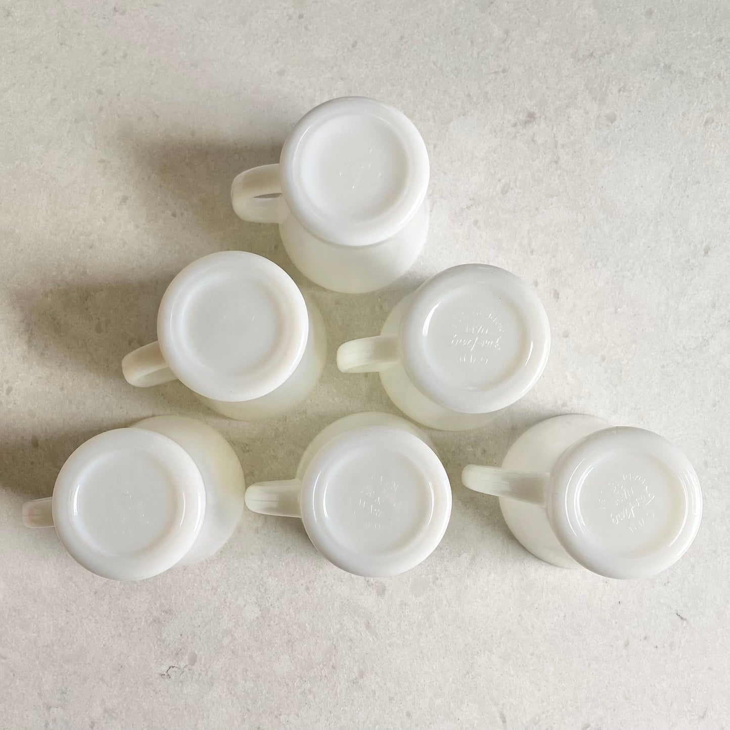 Vintage Anchor Hocking Fire King Mugs (circa 1950 - 1960) - Set of 6
