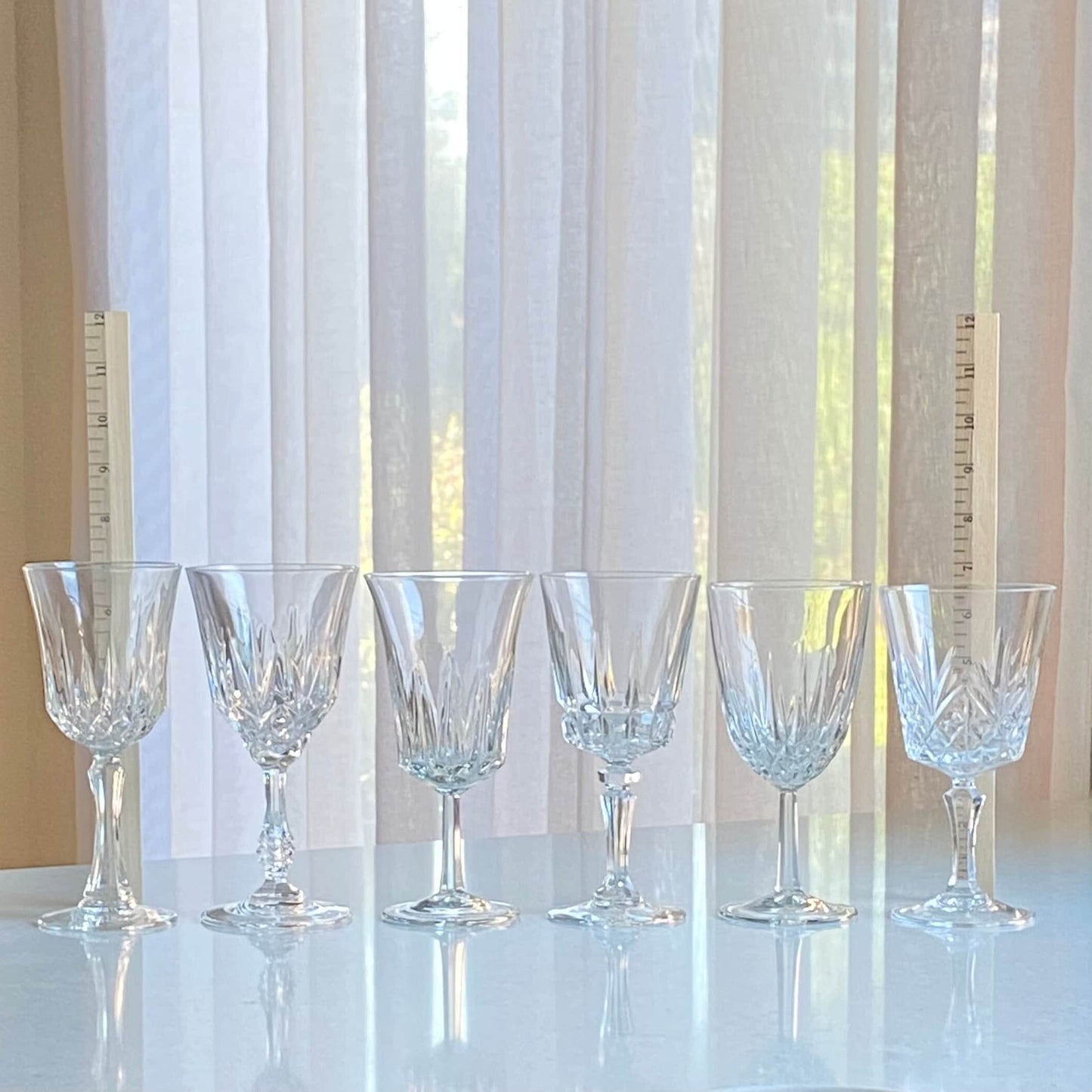 Mixed Set of Six (6) Vintage Glasses (Set 6C)